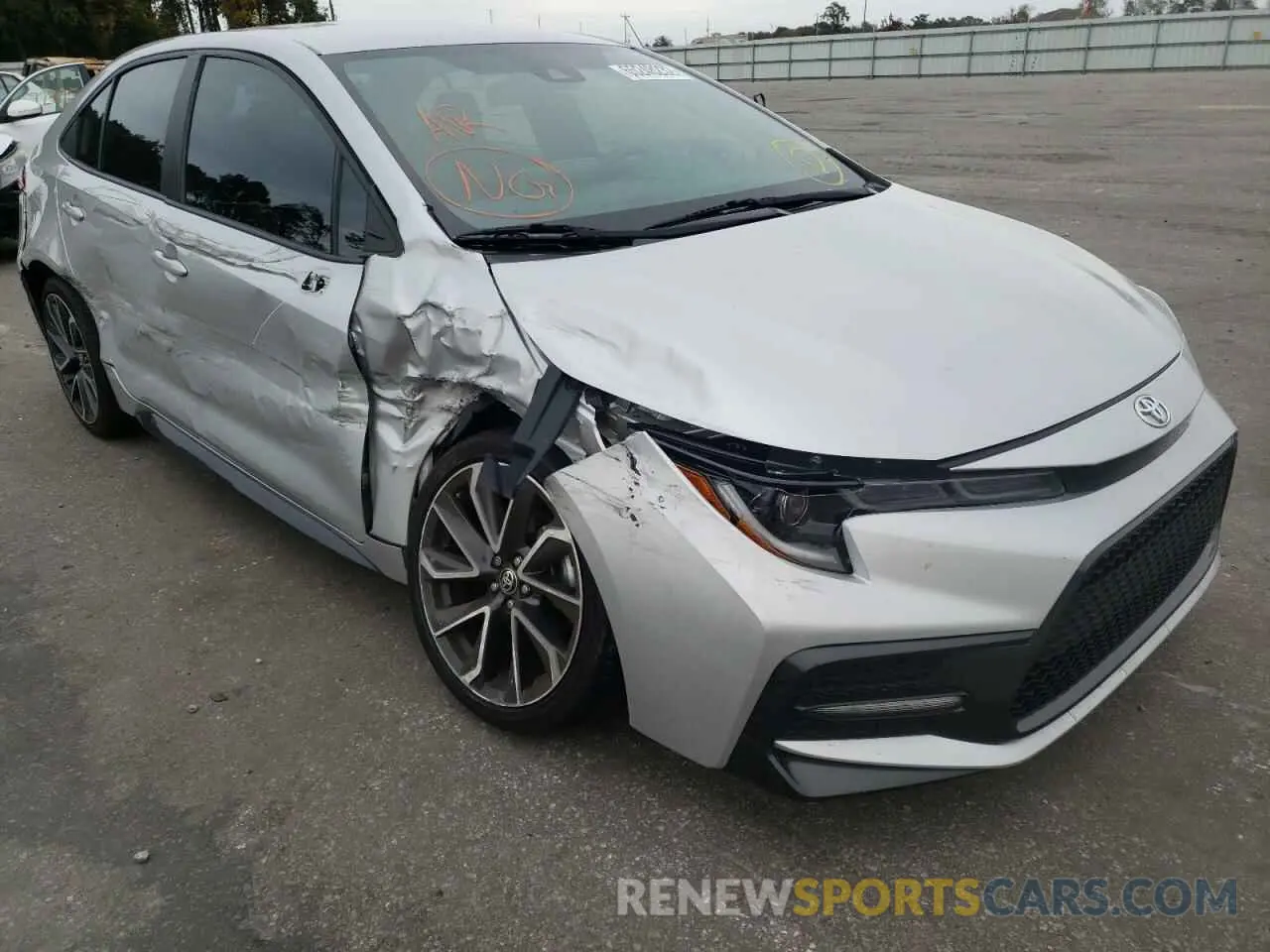 1 fotografías del automóvil dañado 5YFS4RCE2LP037005 TOYOTA COROLLA 2020