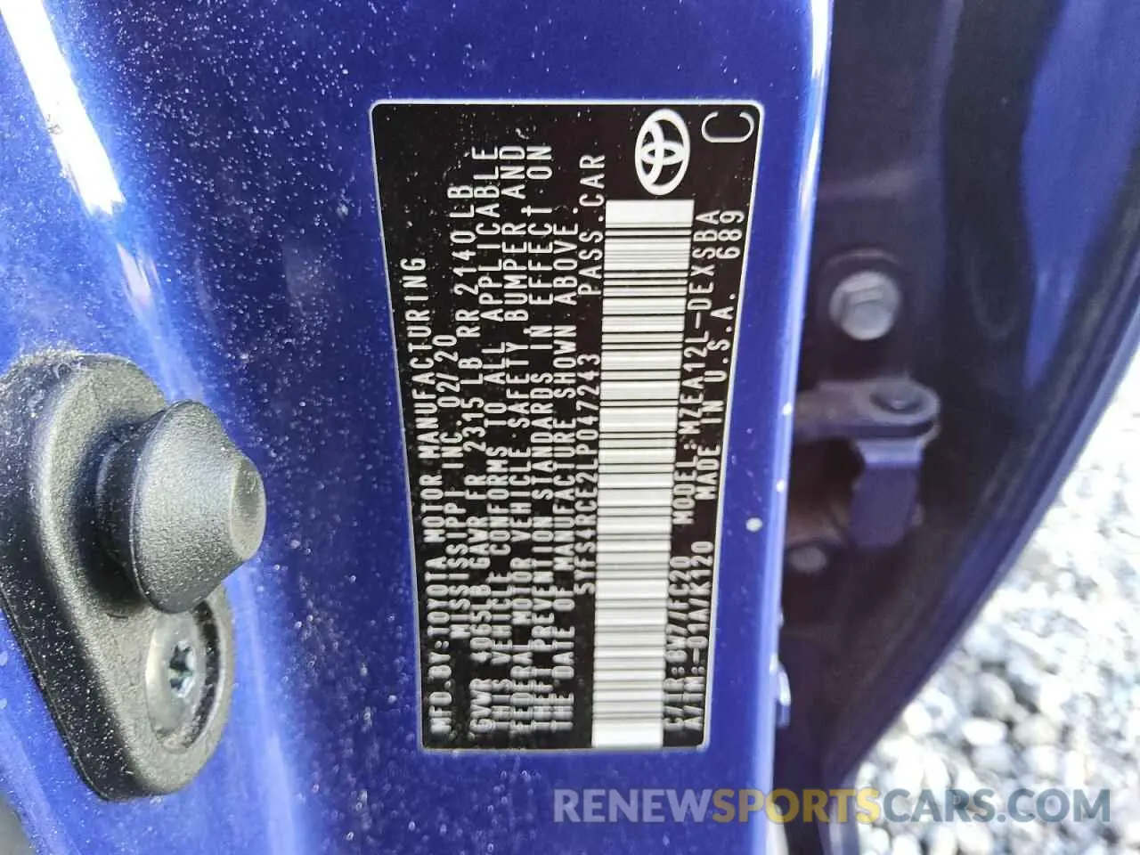 13 fotografías del automóvil dañado 5YFS4RCE2LP047243 TOYOTA COROLLA 2020