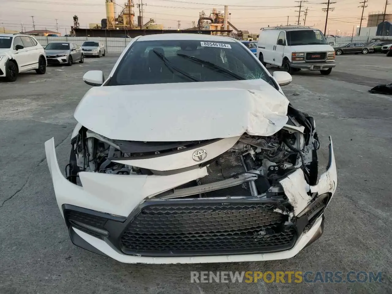 5 fotografías del automóvil dañado 5YFS4RCE2LP048215 TOYOTA COROLLA 2020