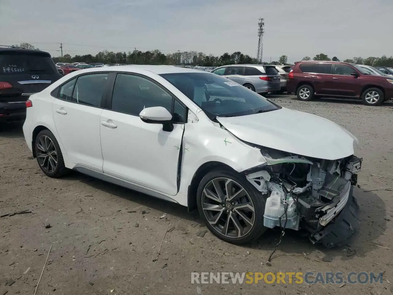 4 fotografías del automóvil dañado 5YFS4RCE3LP017684 TOYOTA COROLLA 2020