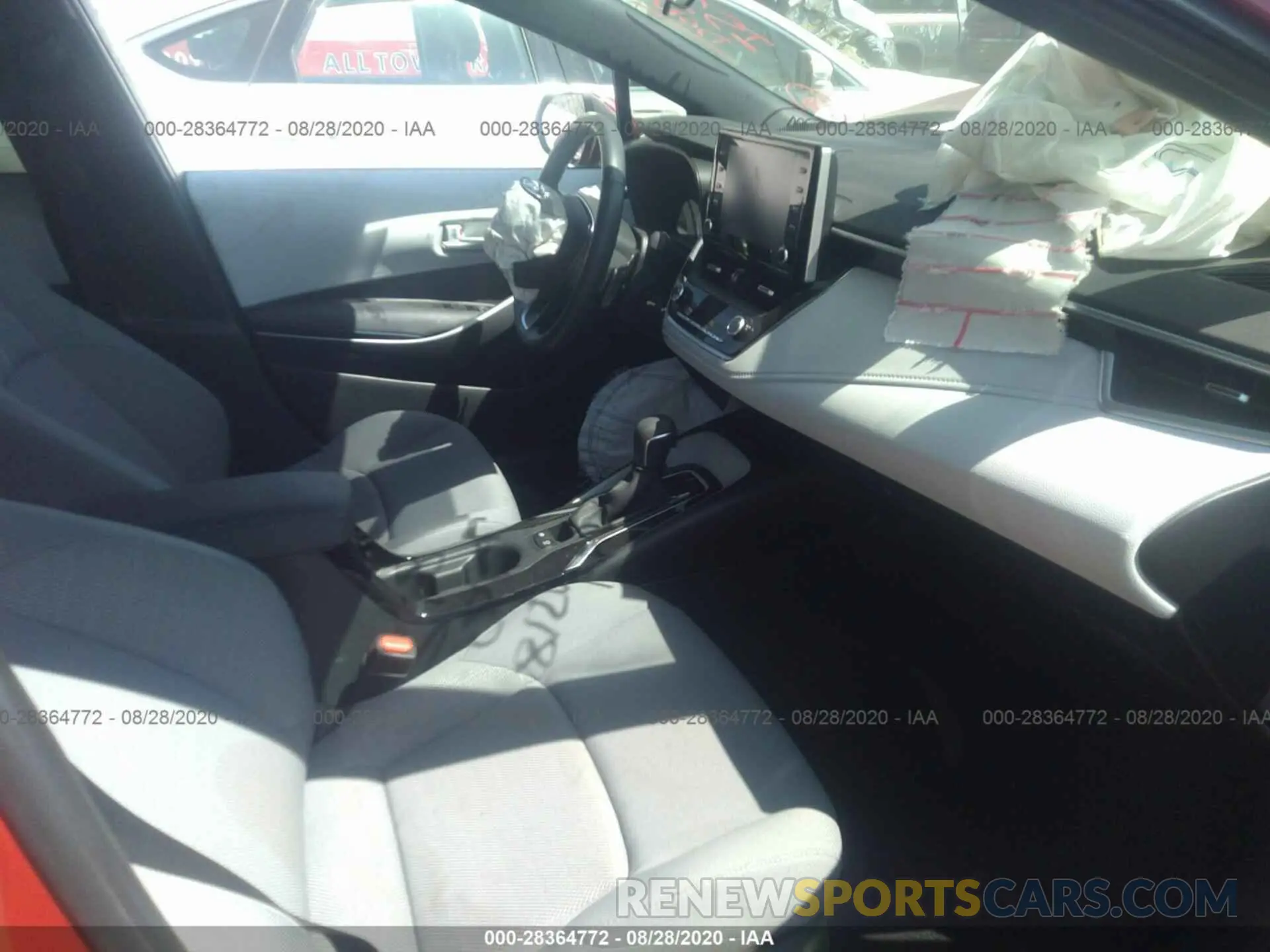 5 fotografías del automóvil dañado 5YFS4RCE3LP045100 TOYOTA COROLLA 2020