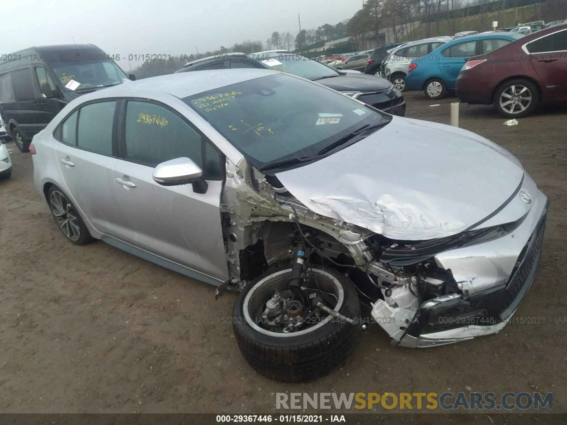 1 fotografías del automóvil dañado 5YFS4RCE3LP050555 TOYOTA COROLLA 2020