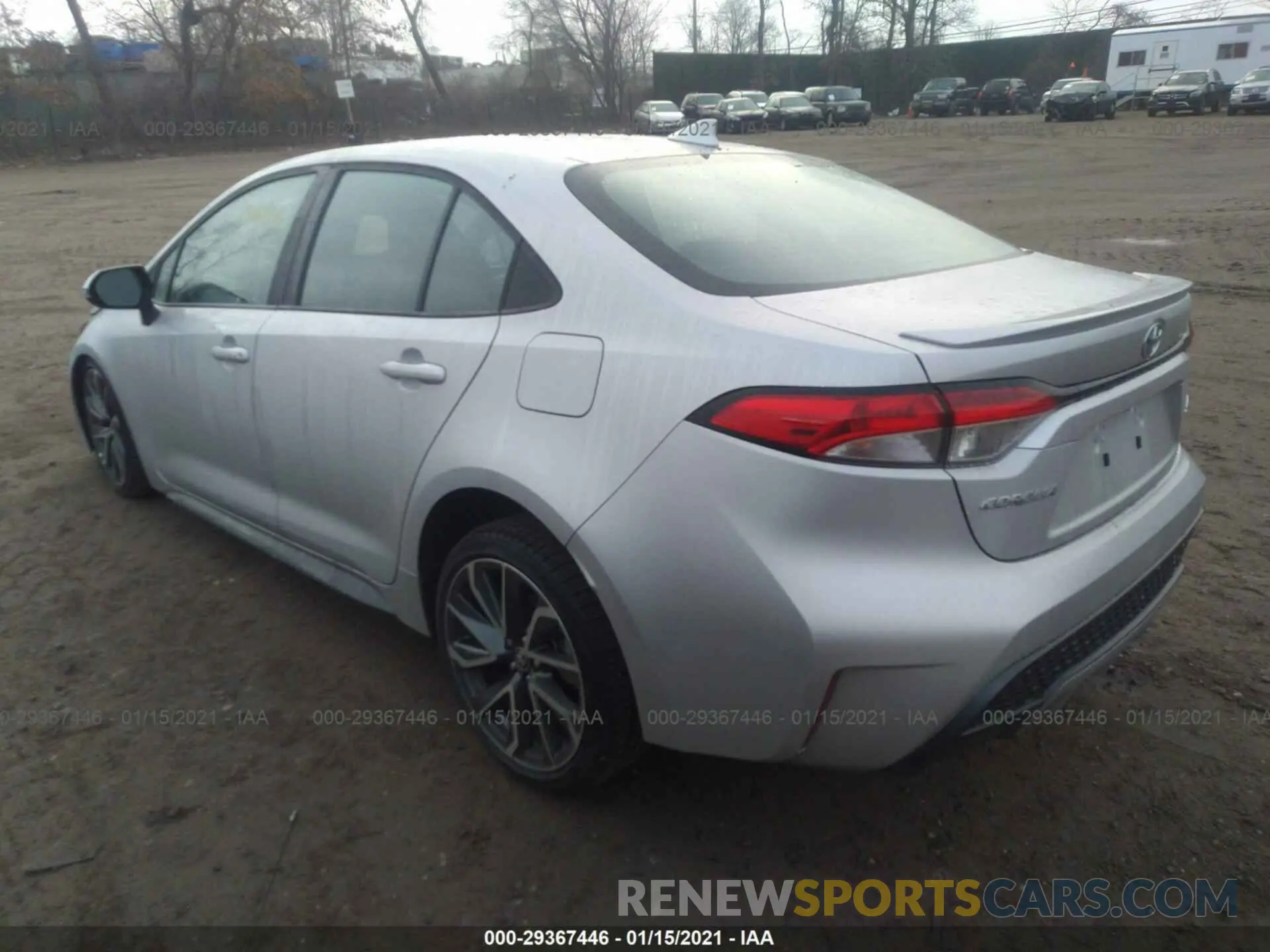 3 fotografías del automóvil dañado 5YFS4RCE3LP050555 TOYOTA COROLLA 2020