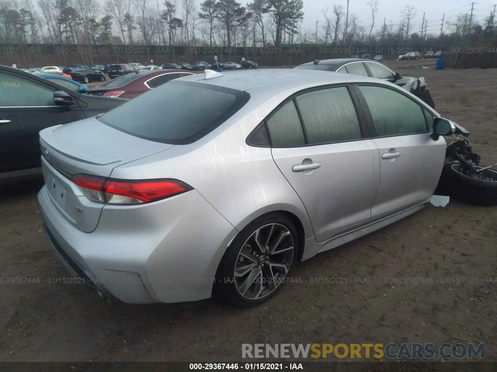 4 fotografías del automóvil dañado 5YFS4RCE3LP050555 TOYOTA COROLLA 2020