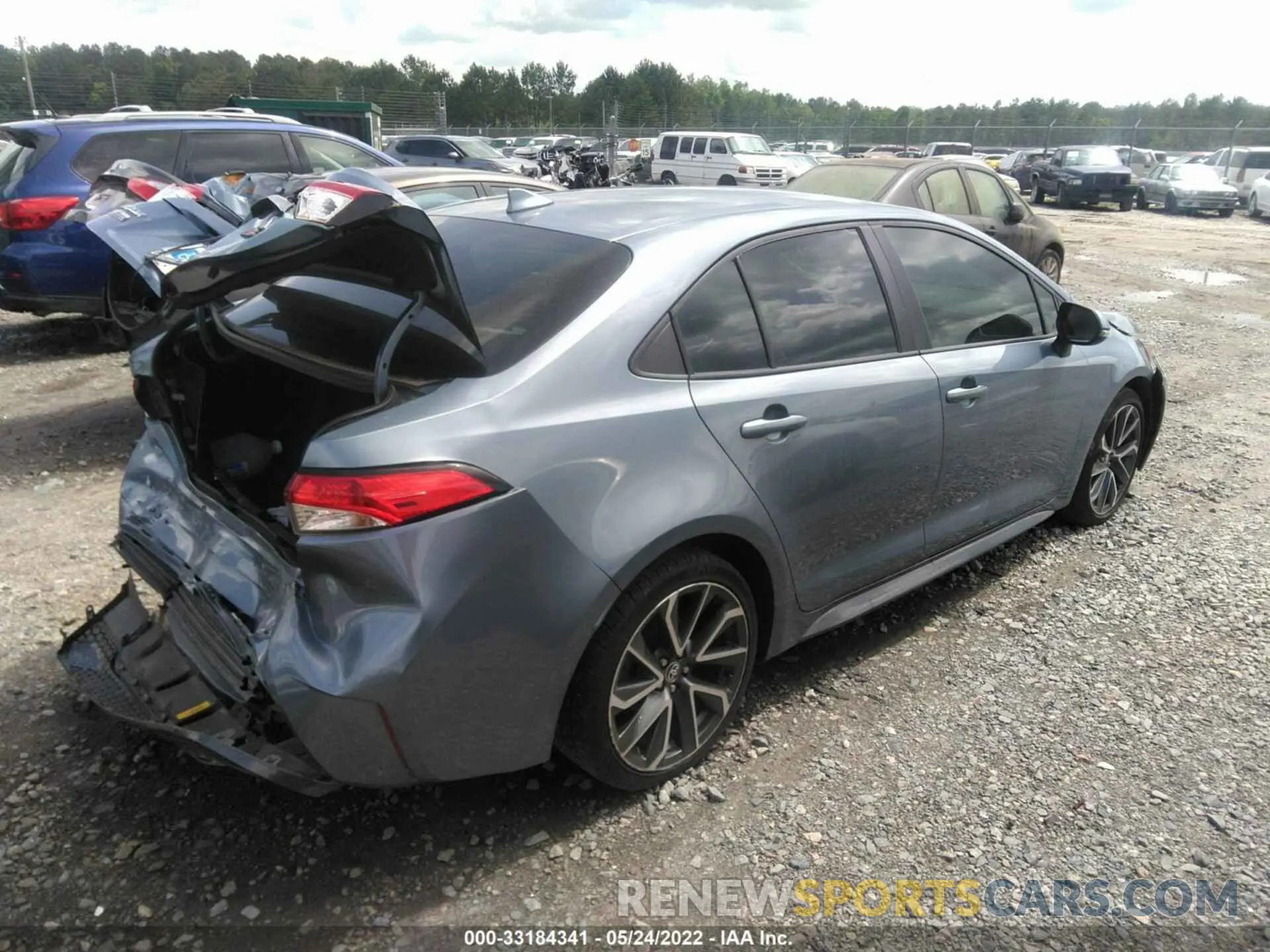 4 fotografías del automóvil dañado 5YFS4RCE4LP021730 TOYOTA COROLLA 2020