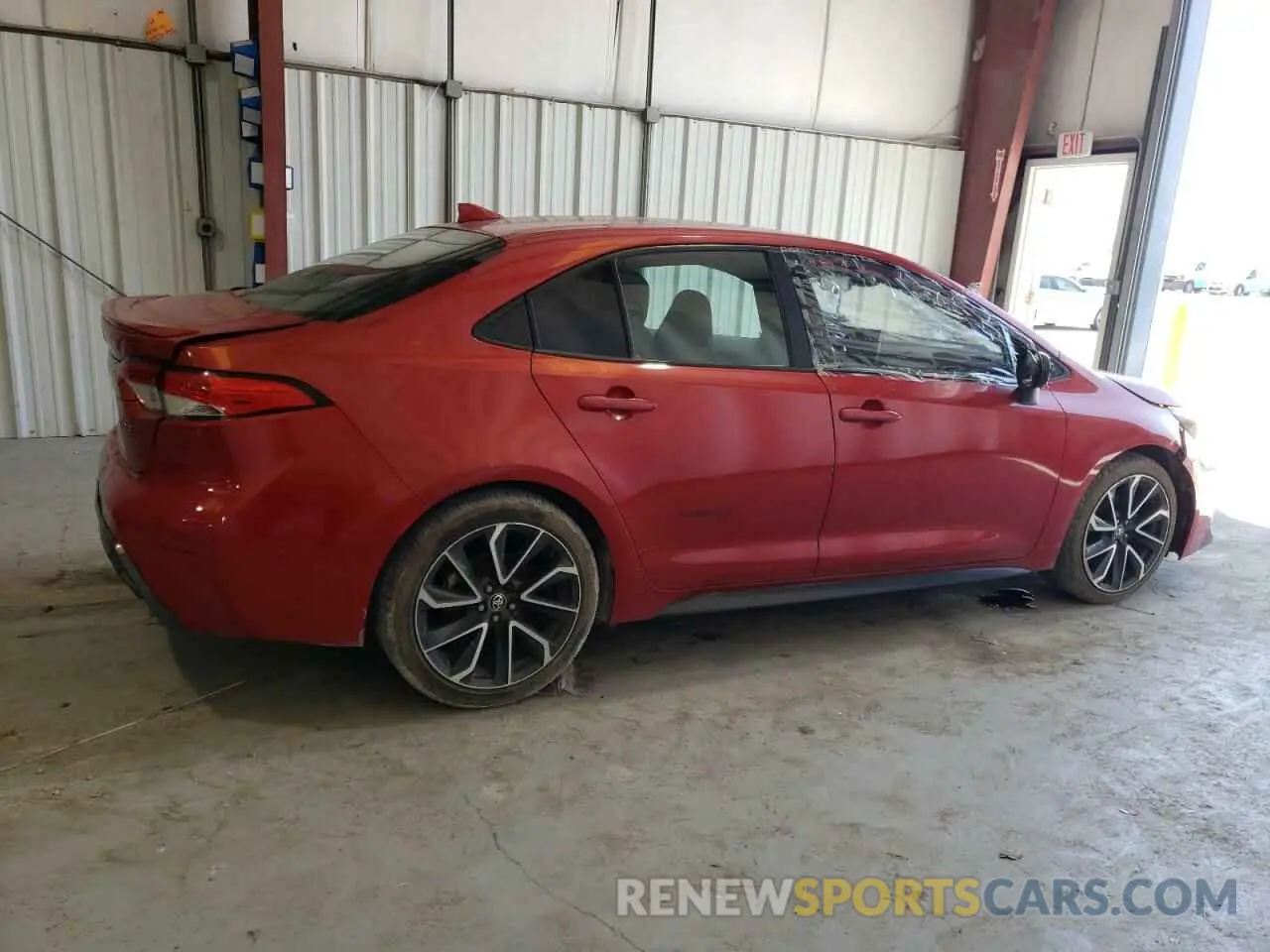 3 fotografías del automóvil dañado 5YFS4RCE4LP023042 TOYOTA COROLLA 2020