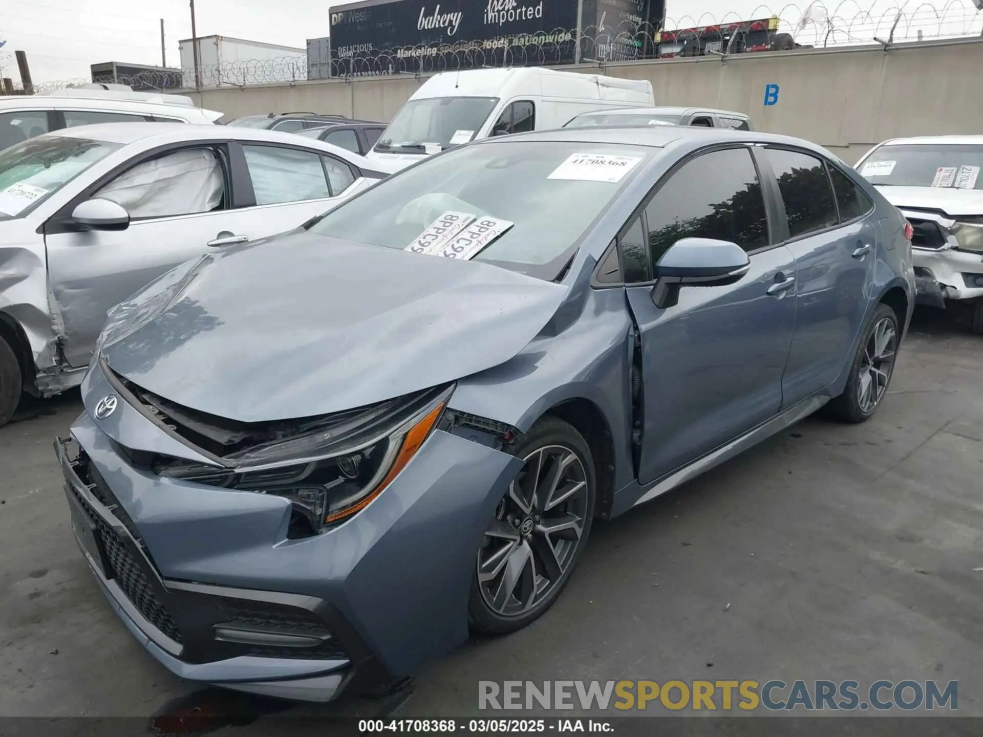 2 fotografías del automóvil dañado 5YFS4RCE4LP047471 TOYOTA COROLLA 2020