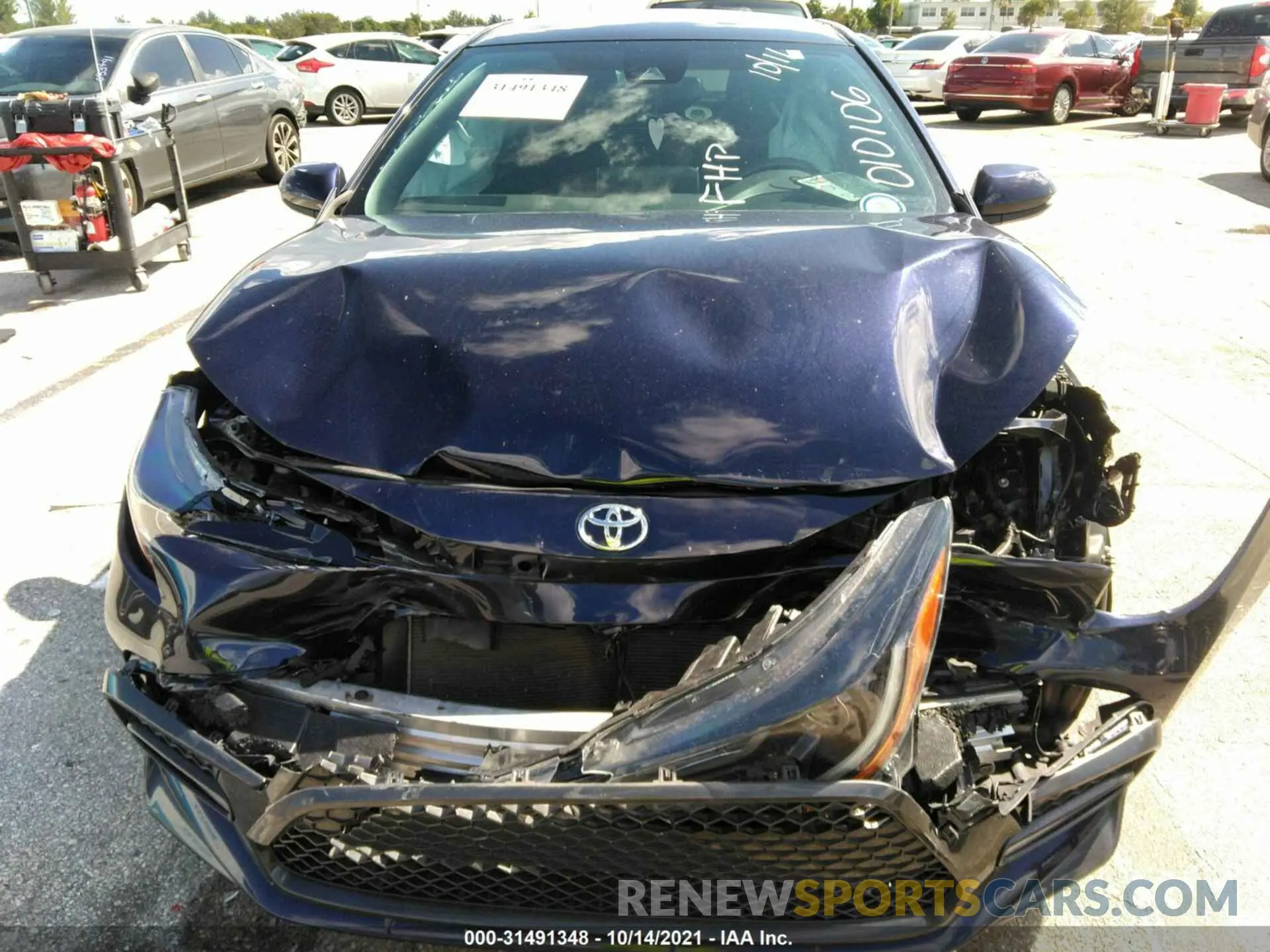 6 fotografías del automóvil dañado 5YFS4RCE5LP010106 TOYOTA COROLLA 2020
