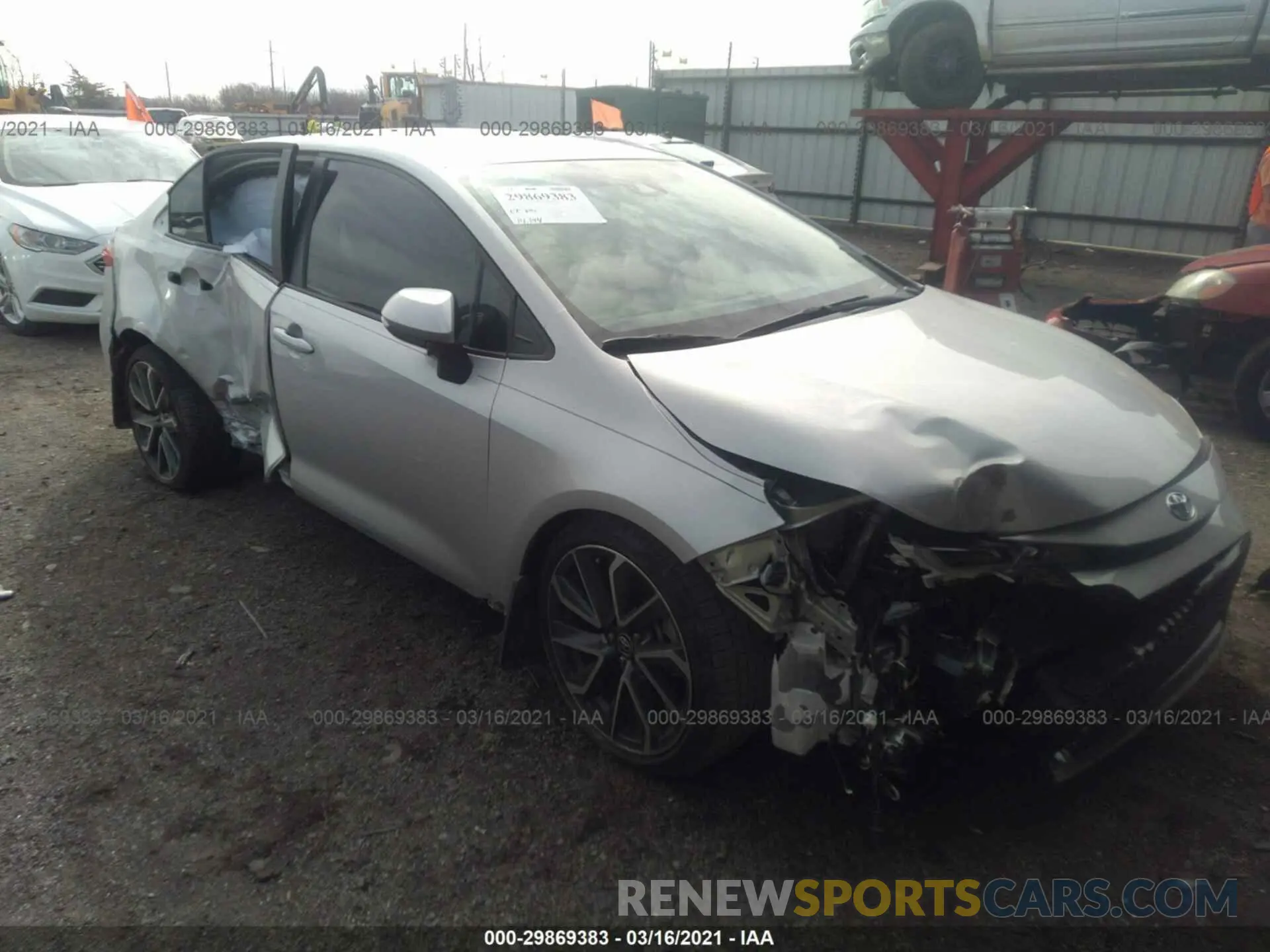1 fotografías del automóvil dañado 5YFS4RCE5LP021459 TOYOTA COROLLA 2020