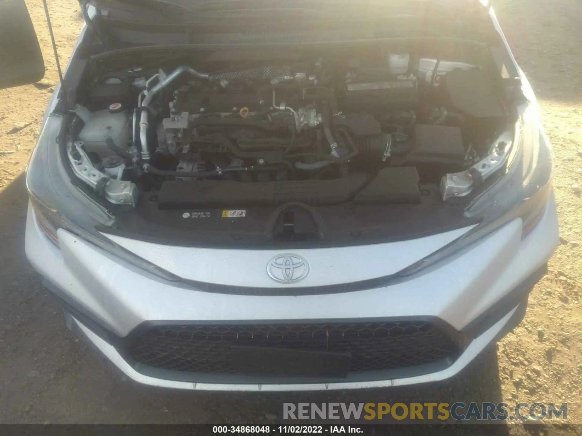 10 fotografías del automóvil dañado 5YFS4RCE5LP021980 TOYOTA COROLLA 2020