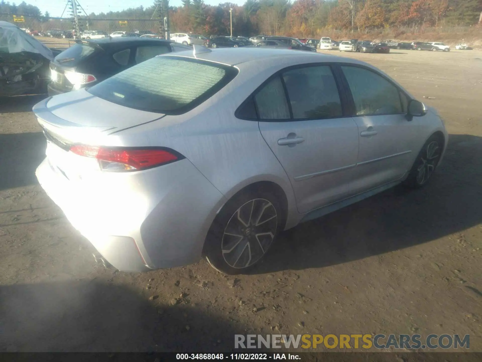 4 fotografías del automóvil dañado 5YFS4RCE5LP021980 TOYOTA COROLLA 2020