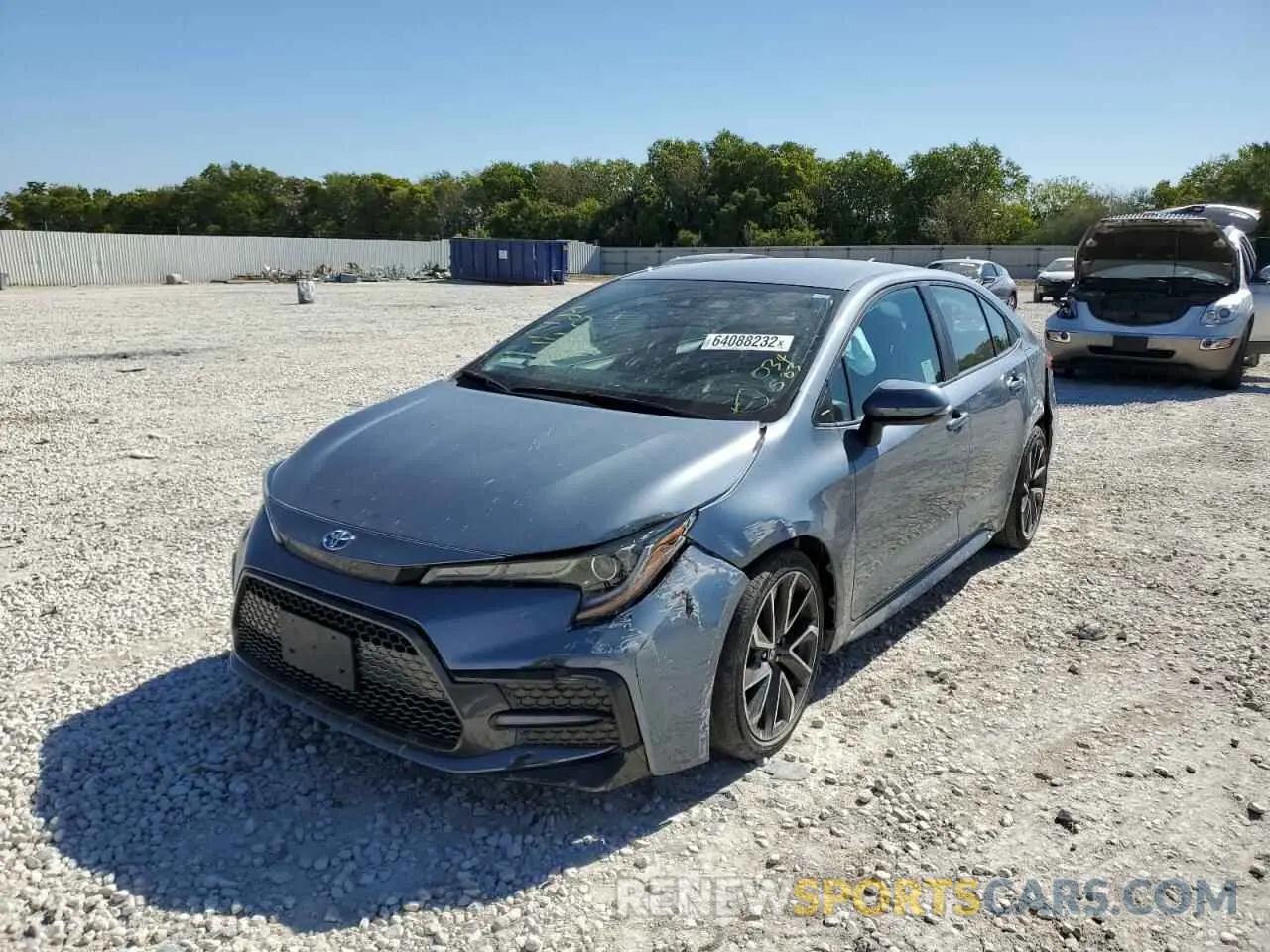 2 fotografías del automóvil dañado 5YFS4RCE5LP034583 TOYOTA COROLLA 2020