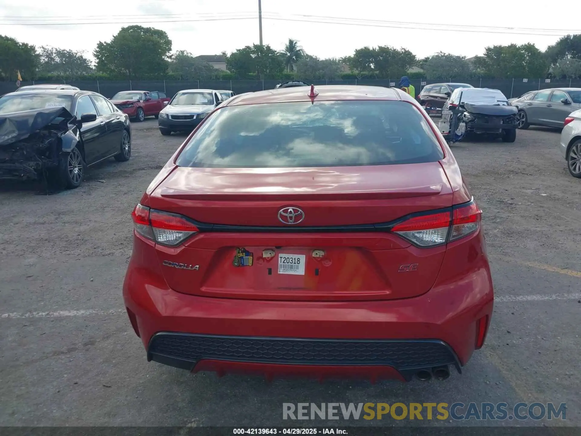 16 fotografías del automóvil dañado 5YFS4RCE5LP041534 TOYOTA COROLLA 2020