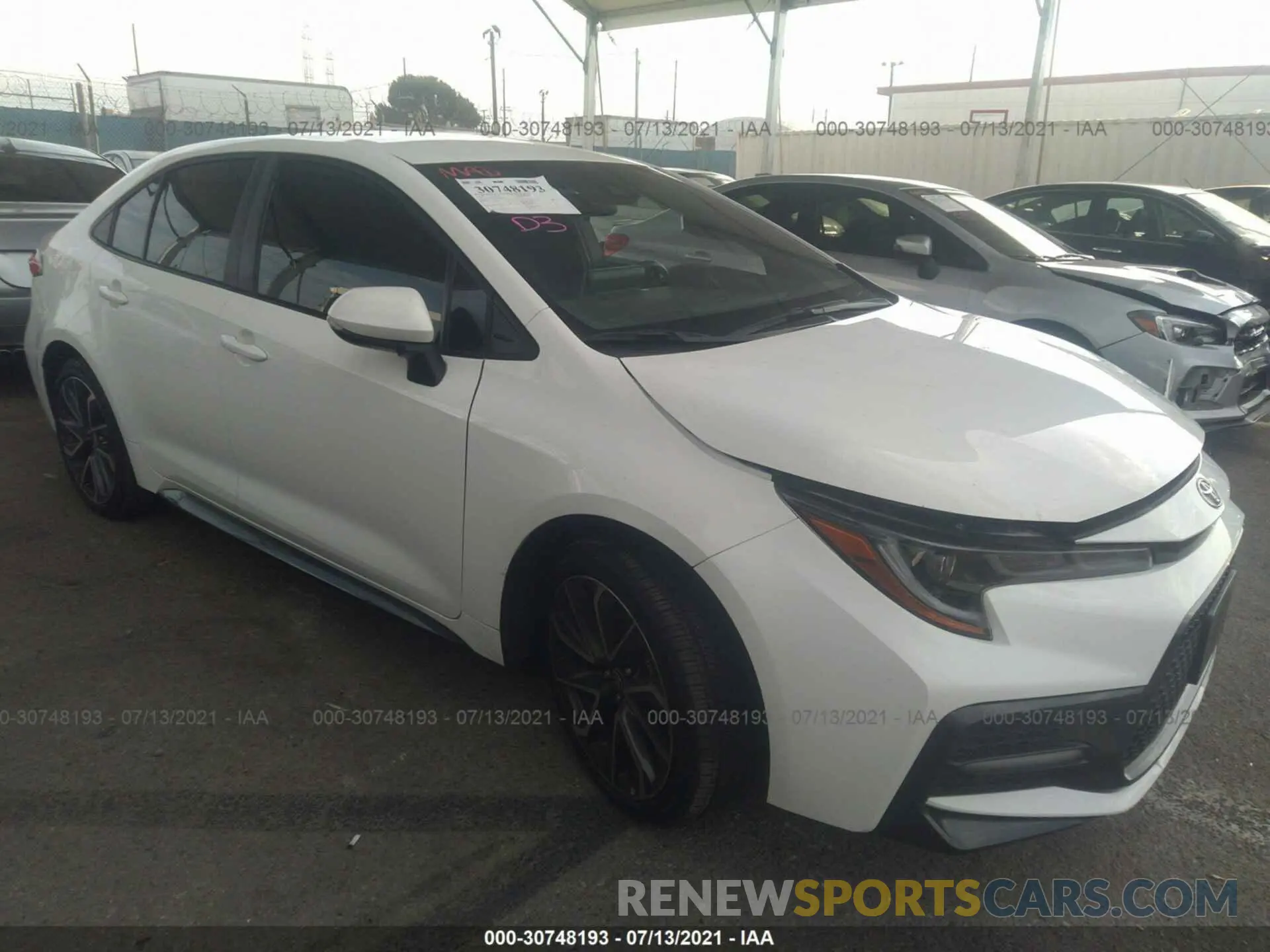 1 fotografías del automóvil dañado 5YFS4RCE5LP046765 TOYOTA COROLLA 2020