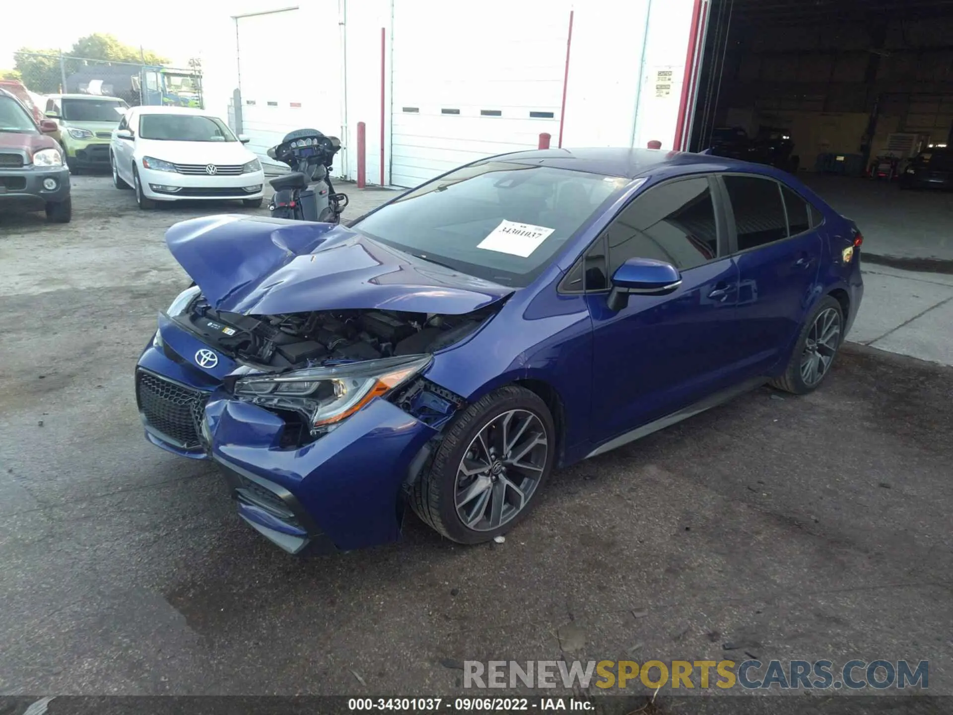 2 fotografías del automóvil dañado 5YFS4RCE5LP053764 TOYOTA COROLLA 2020