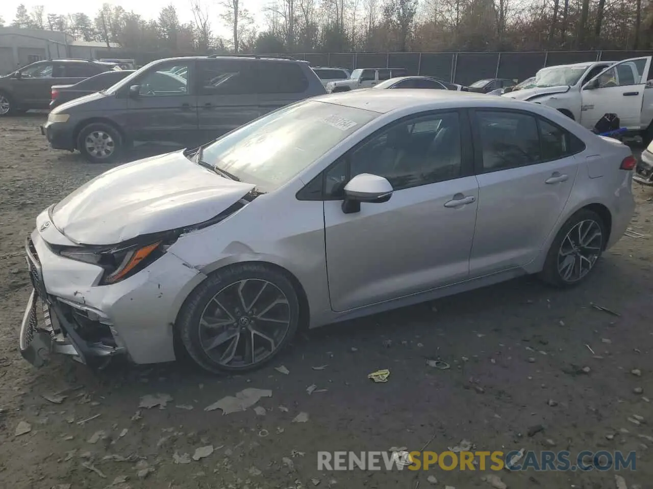 1 fotografías del automóvil dañado 5YFS4RCE6LP017923 TOYOTA COROLLA 2020