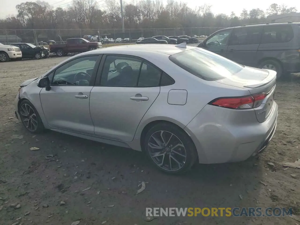 2 fotografías del automóvil dañado 5YFS4RCE6LP017923 TOYOTA COROLLA 2020