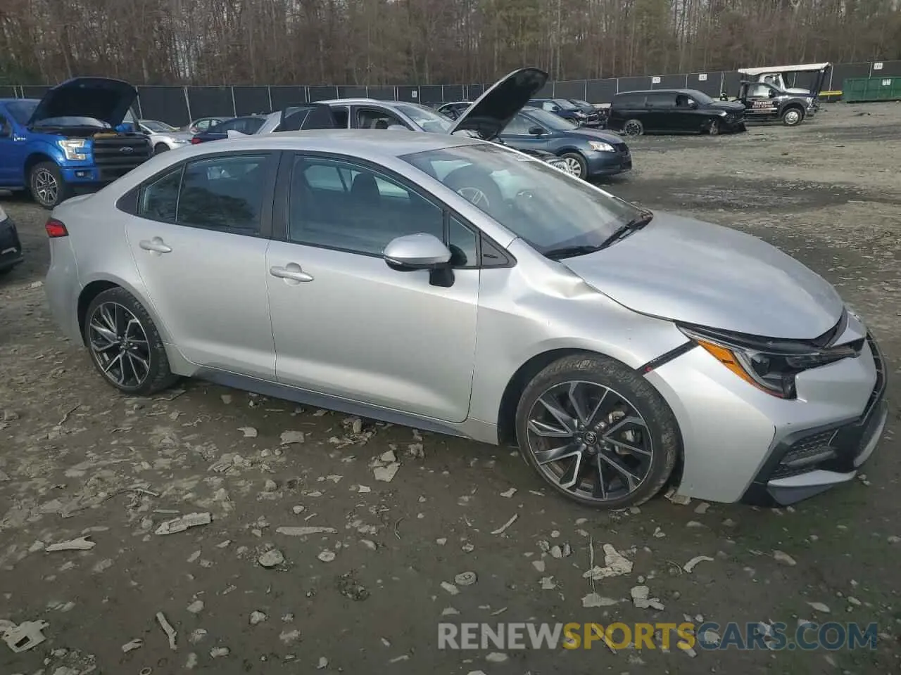 4 fotografías del automóvil dañado 5YFS4RCE6LP017923 TOYOTA COROLLA 2020