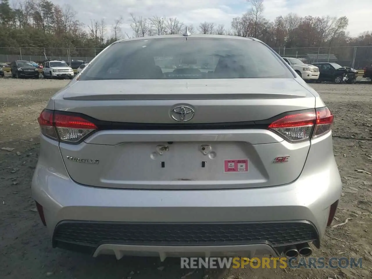 6 fotografías del automóvil dañado 5YFS4RCE6LP017923 TOYOTA COROLLA 2020