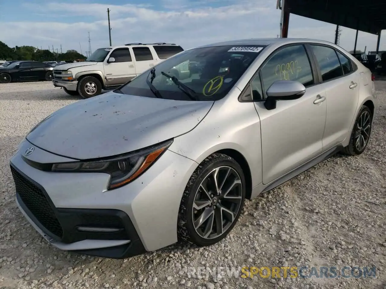 2 fotografías del automóvil dañado 5YFS4RCE6LP019655 TOYOTA COROLLA 2020