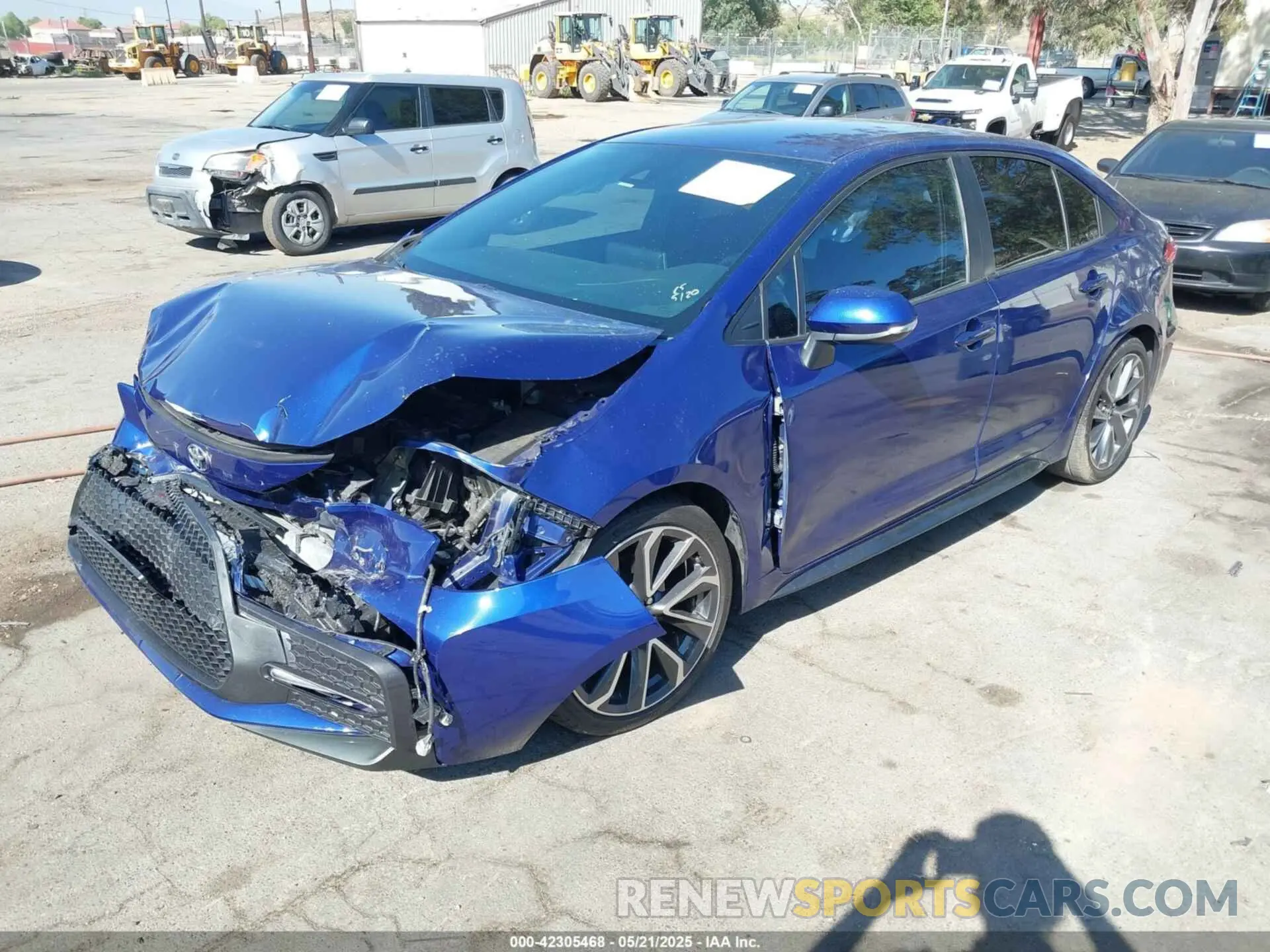 2 fotografías del automóvil dañado 5YFS4RCE6LP028551 TOYOTA COROLLA 2020
