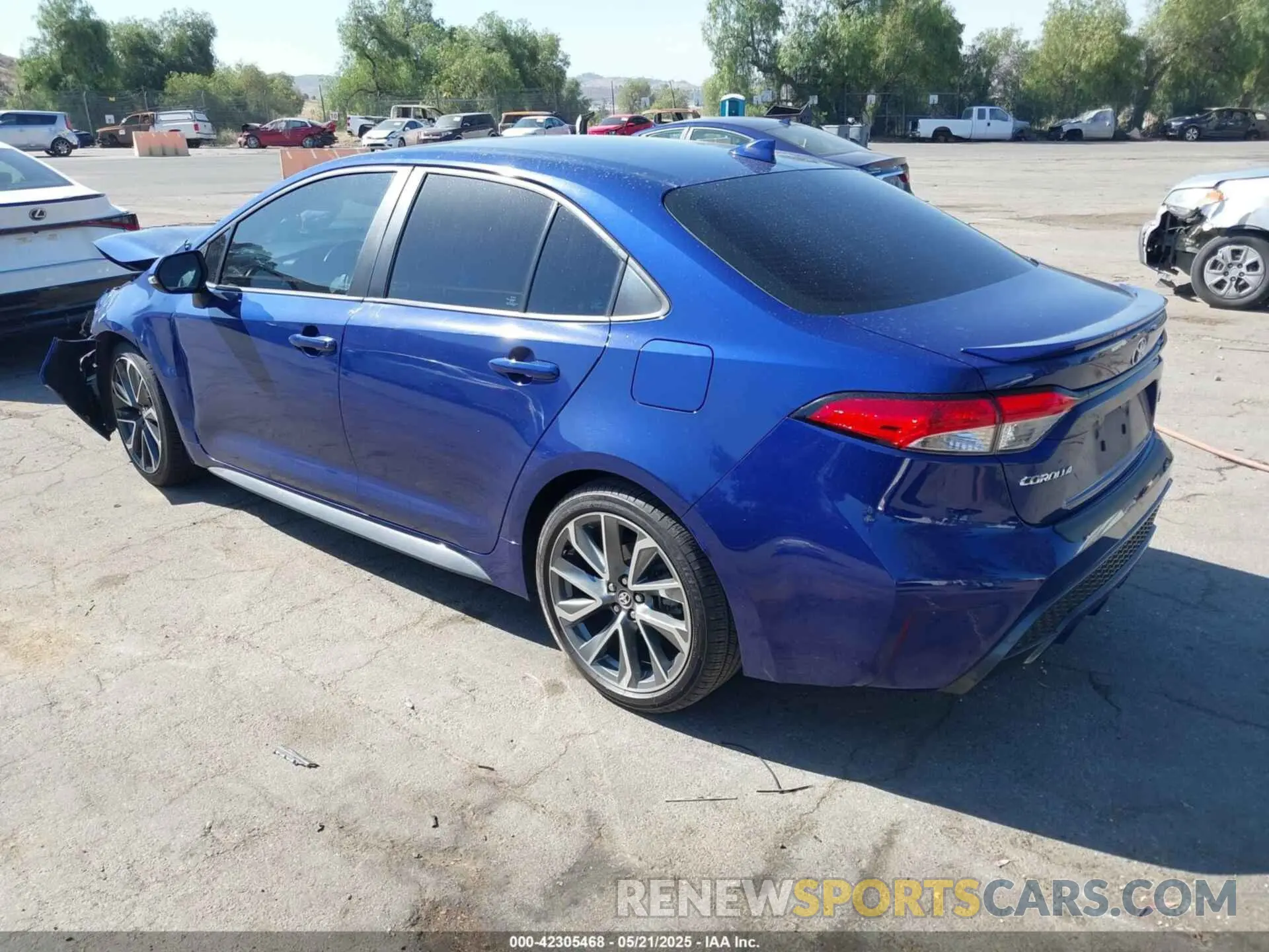 3 fotografías del automóvil dañado 5YFS4RCE6LP028551 TOYOTA COROLLA 2020
