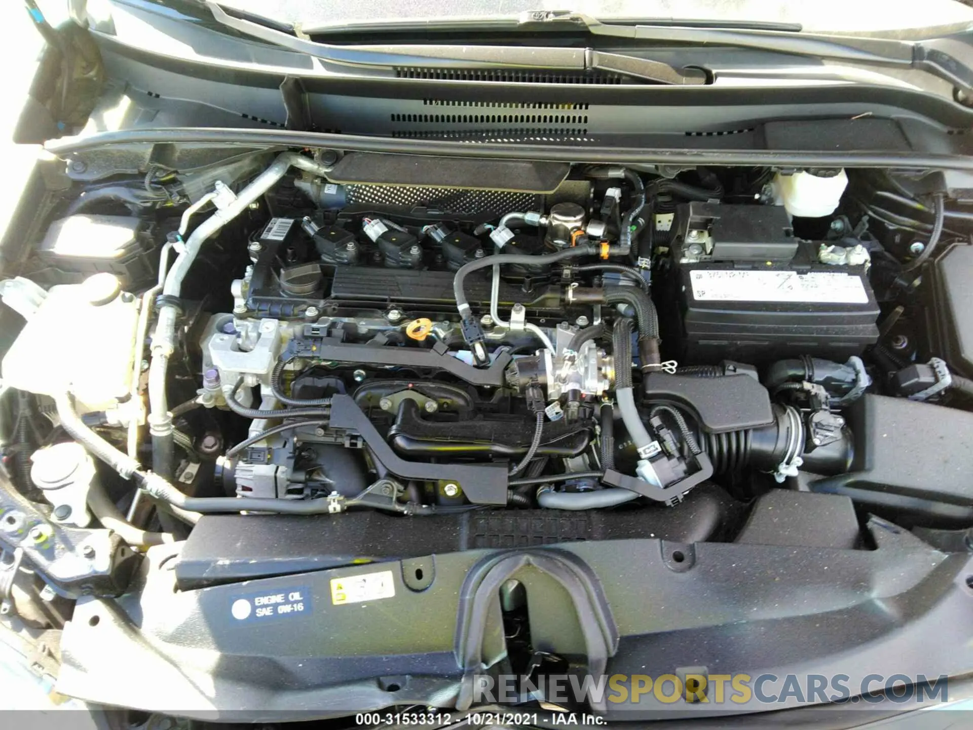 10 fotografías del automóvil dañado 5YFS4RCE6LP043325 TOYOTA COROLLA 2020