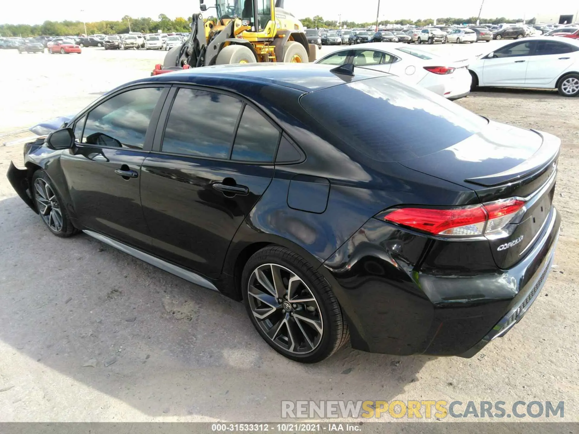3 fotografías del automóvil dañado 5YFS4RCE6LP043325 TOYOTA COROLLA 2020