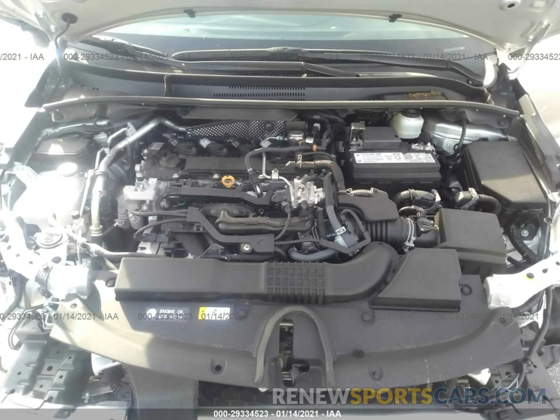 10 fotografías del automóvil dañado 5YFS4RCE6LP053868 TOYOTA COROLLA 2020