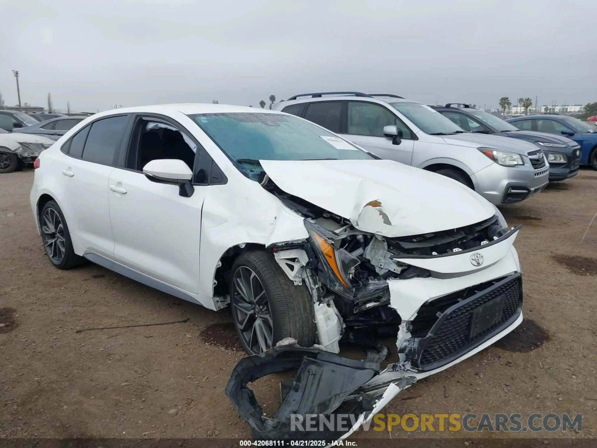 6 fotografías del automóvil dañado 5YFS4RCE7LP013783 TOYOTA COROLLA 2020