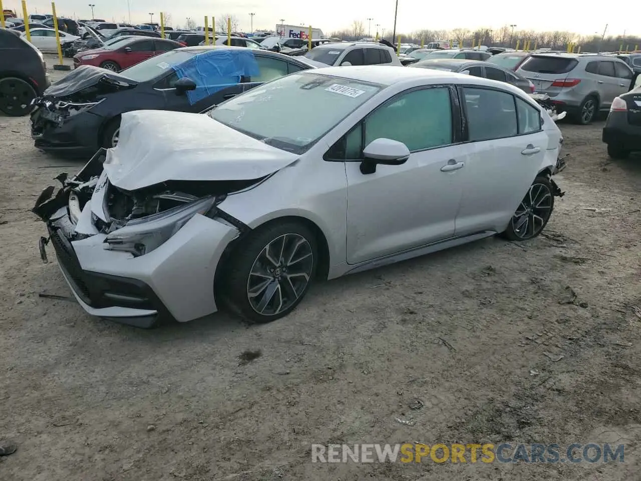 1 fotografías del automóvil dañado 5YFS4RCE7LP023990 TOYOTA COROLLA 2020