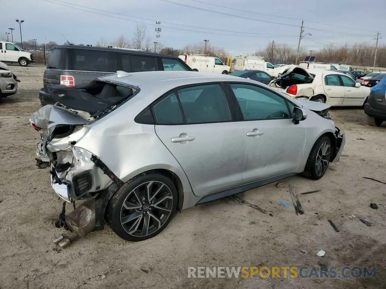 3 fotografías del automóvil dañado 5YFS4RCE7LP023990 TOYOTA COROLLA 2020