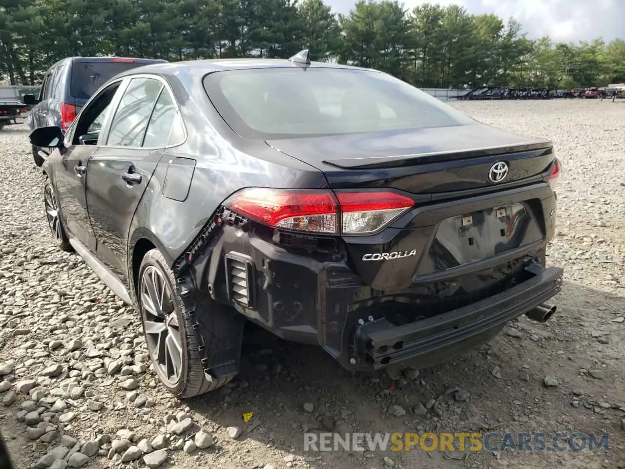 3 fotografías del automóvil dañado 5YFS4RCE7LP034407 TOYOTA COROLLA 2020