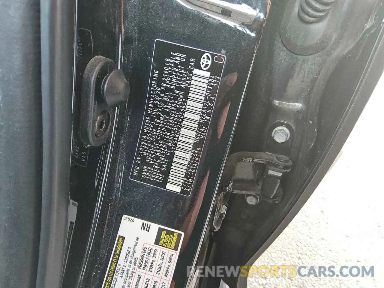 13 fotografías del automóvil dañado 5YFS4RCE7LP050851 TOYOTA COROLLA 2020