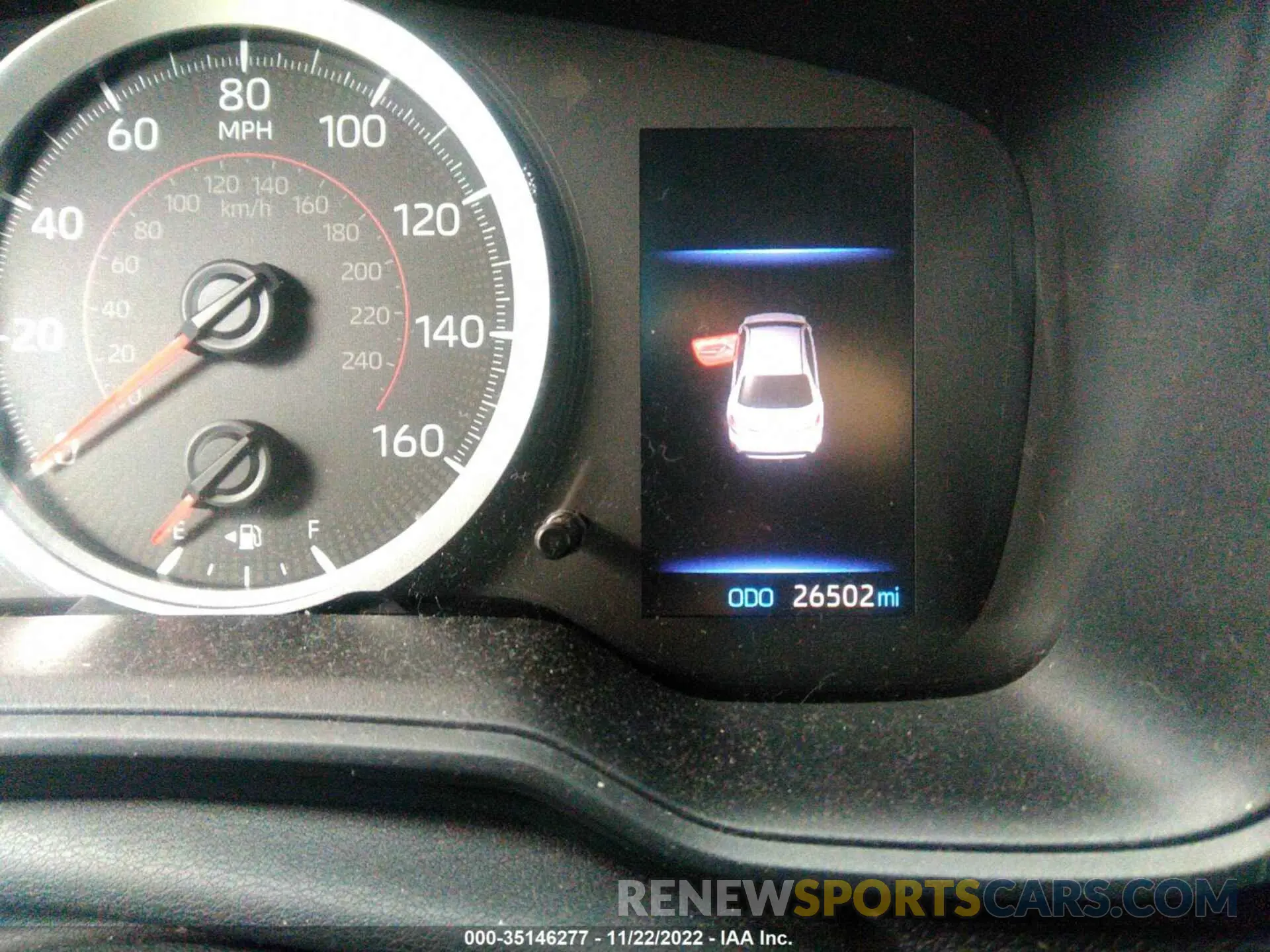 7 fotografías del automóvil dañado 5YFS4RCE8LP019429 TOYOTA COROLLA 2020