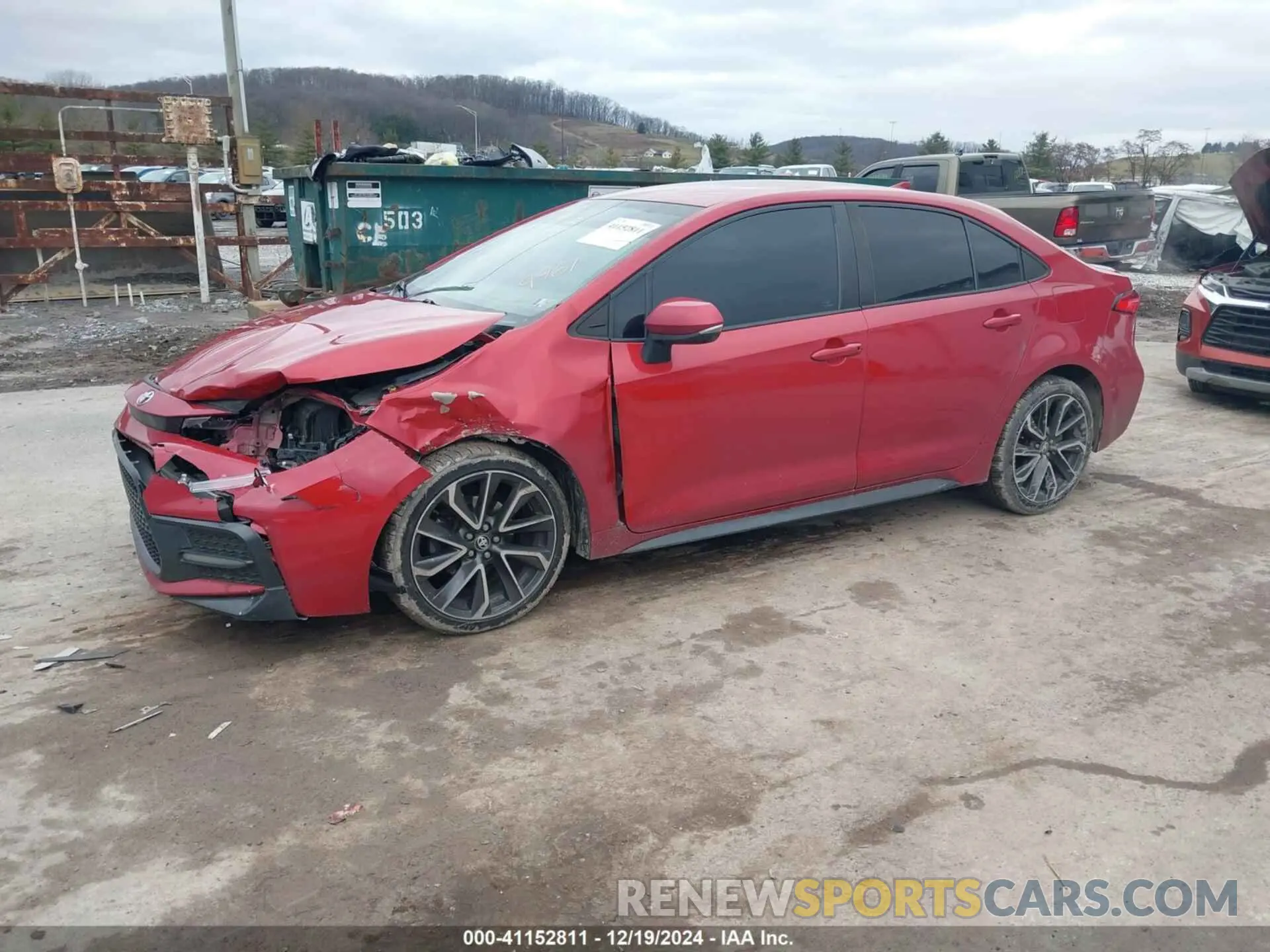 2 fotografías del automóvil dañado 5YFS4RCE8LP029961 TOYOTA COROLLA 2020