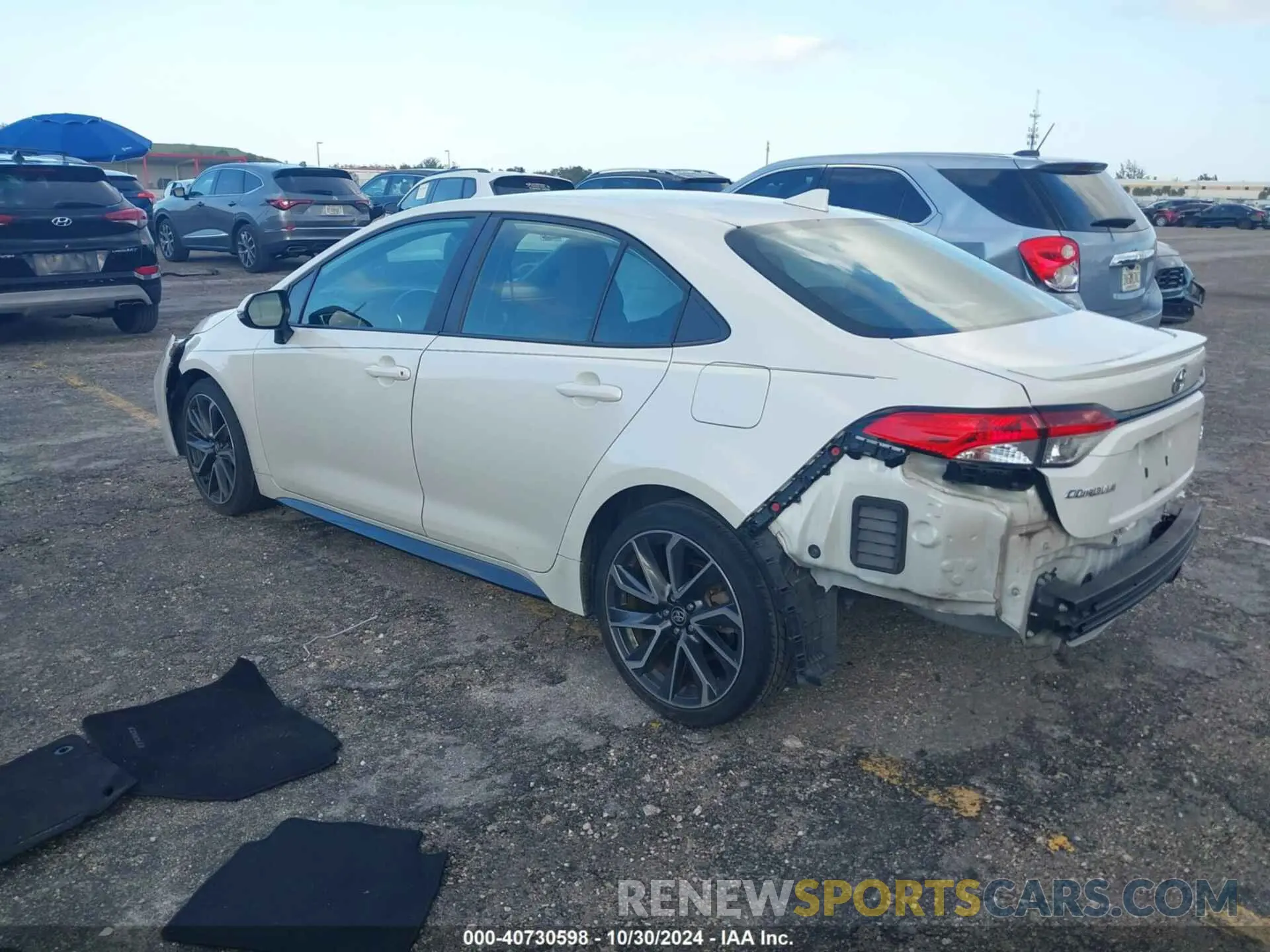 3 fotografías del automóvil dañado 5YFS4RCE8LP042029 TOYOTA COROLLA 2020