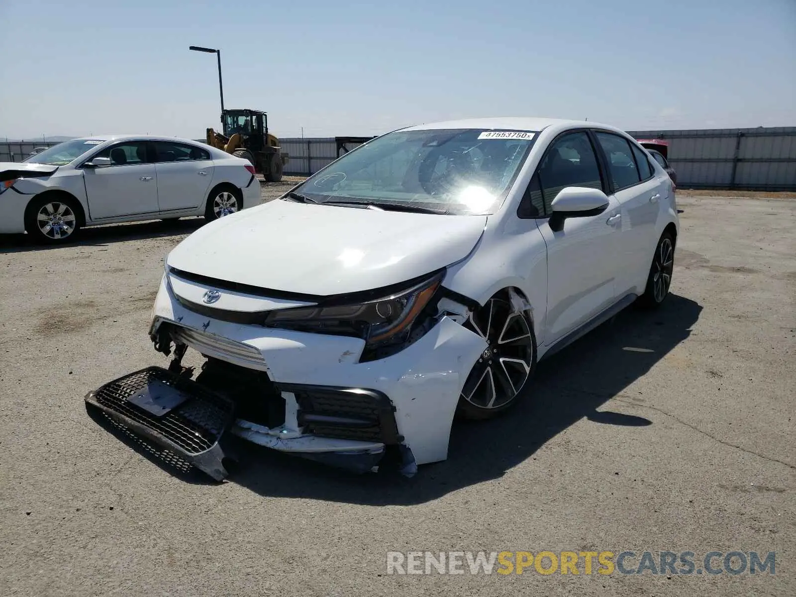 2 fotografías del automóvil dañado 5YFS4RCE8LP046386 TOYOTA COROLLA 2020
