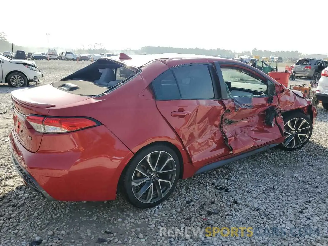 3 fotografías del automóvil dañado 5YFS4RCE8LP047201 TOYOTA COROLLA 2020