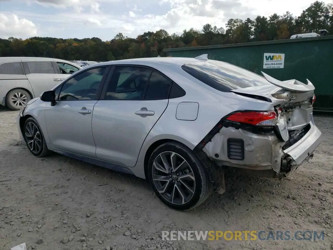 2 fotografías del automóvil dañado 5YFS4RCE8LP054035 TOYOTA COROLLA 2020