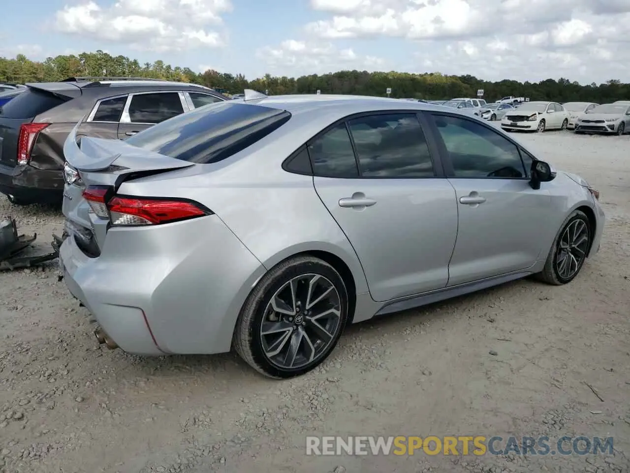 3 fotografías del automóvil dañado 5YFS4RCE8LP054035 TOYOTA COROLLA 2020