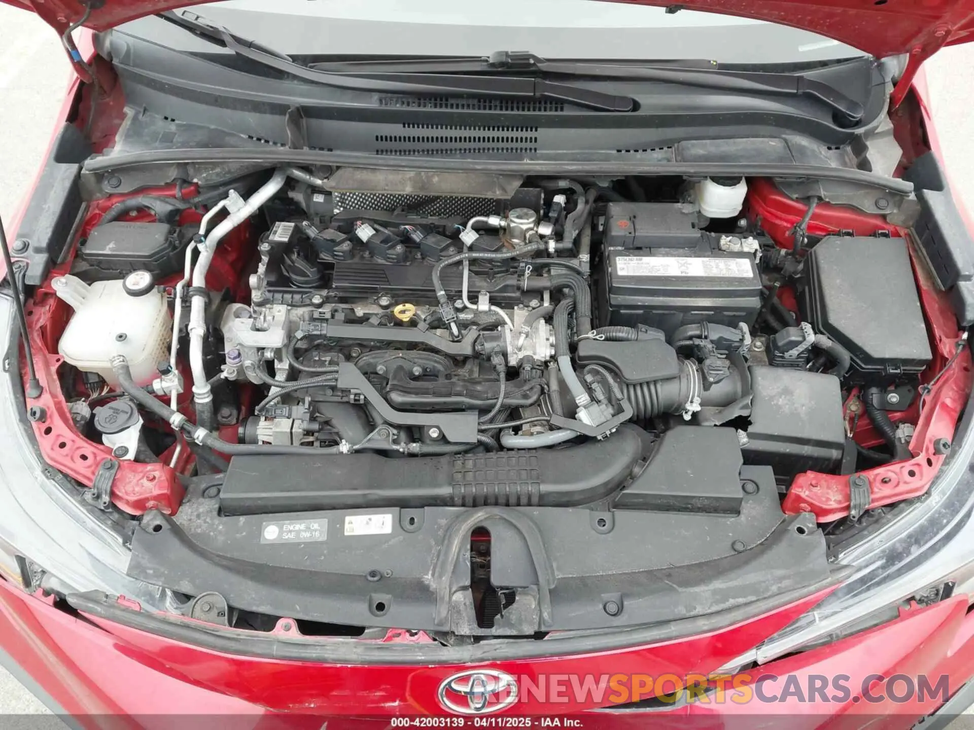 10 fotografías del automóvil dañado 5YFS4RCE9LP021027 TOYOTA COROLLA 2020