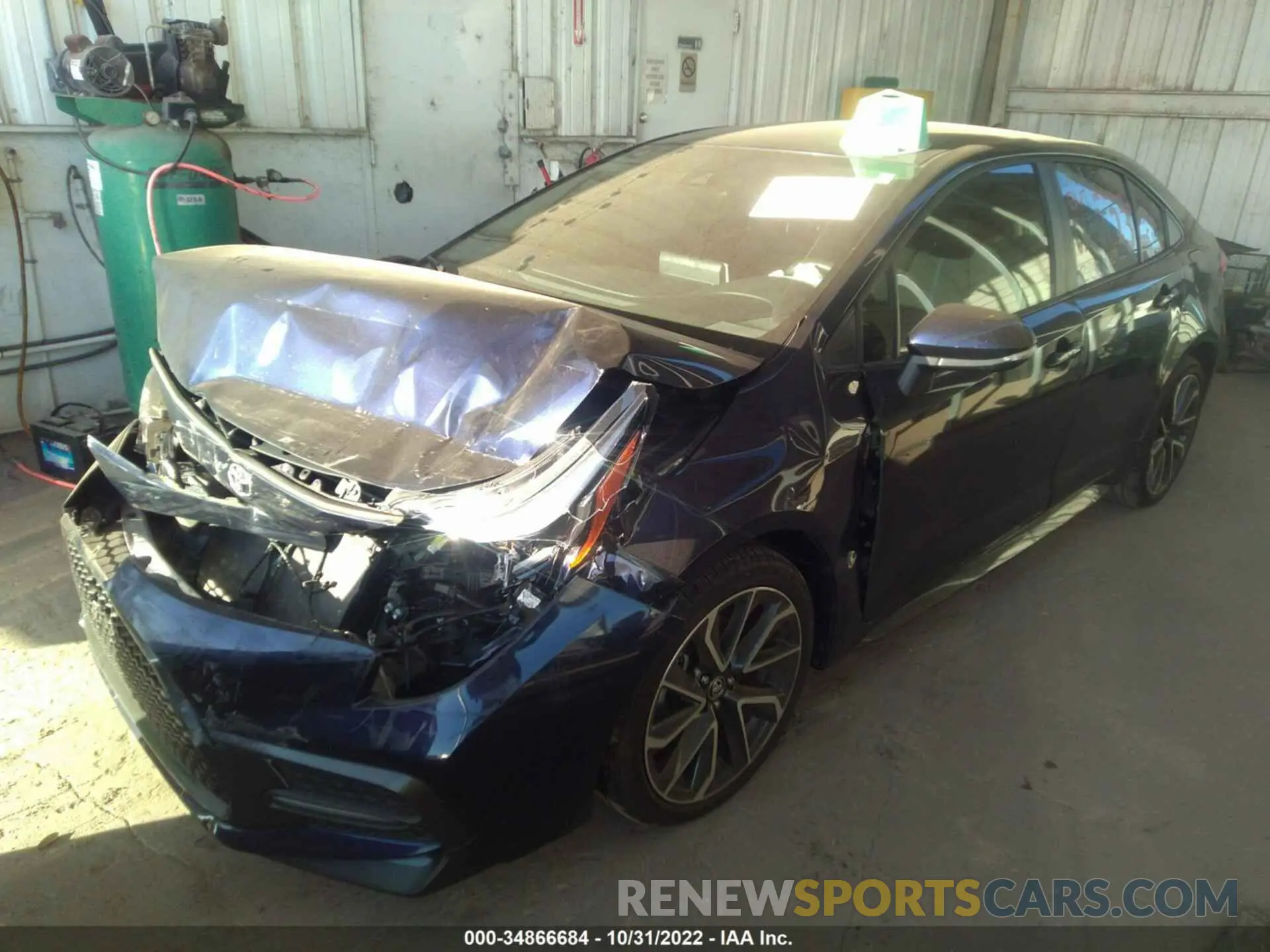 2 fotografías del automóvil dañado 5YFS4RCE9LP039611 TOYOTA COROLLA 2020