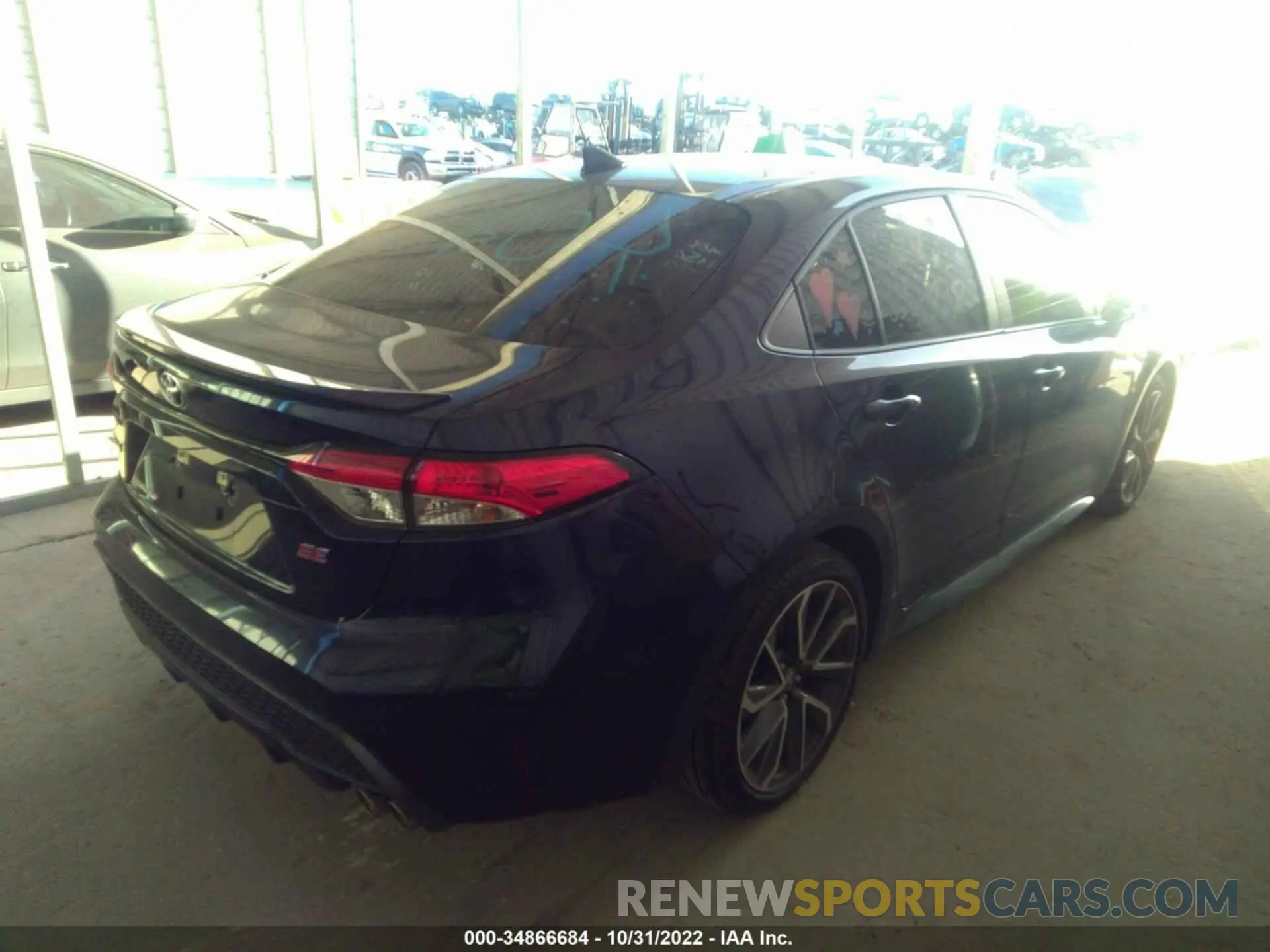 4 fotografías del automóvil dañado 5YFS4RCE9LP039611 TOYOTA COROLLA 2020