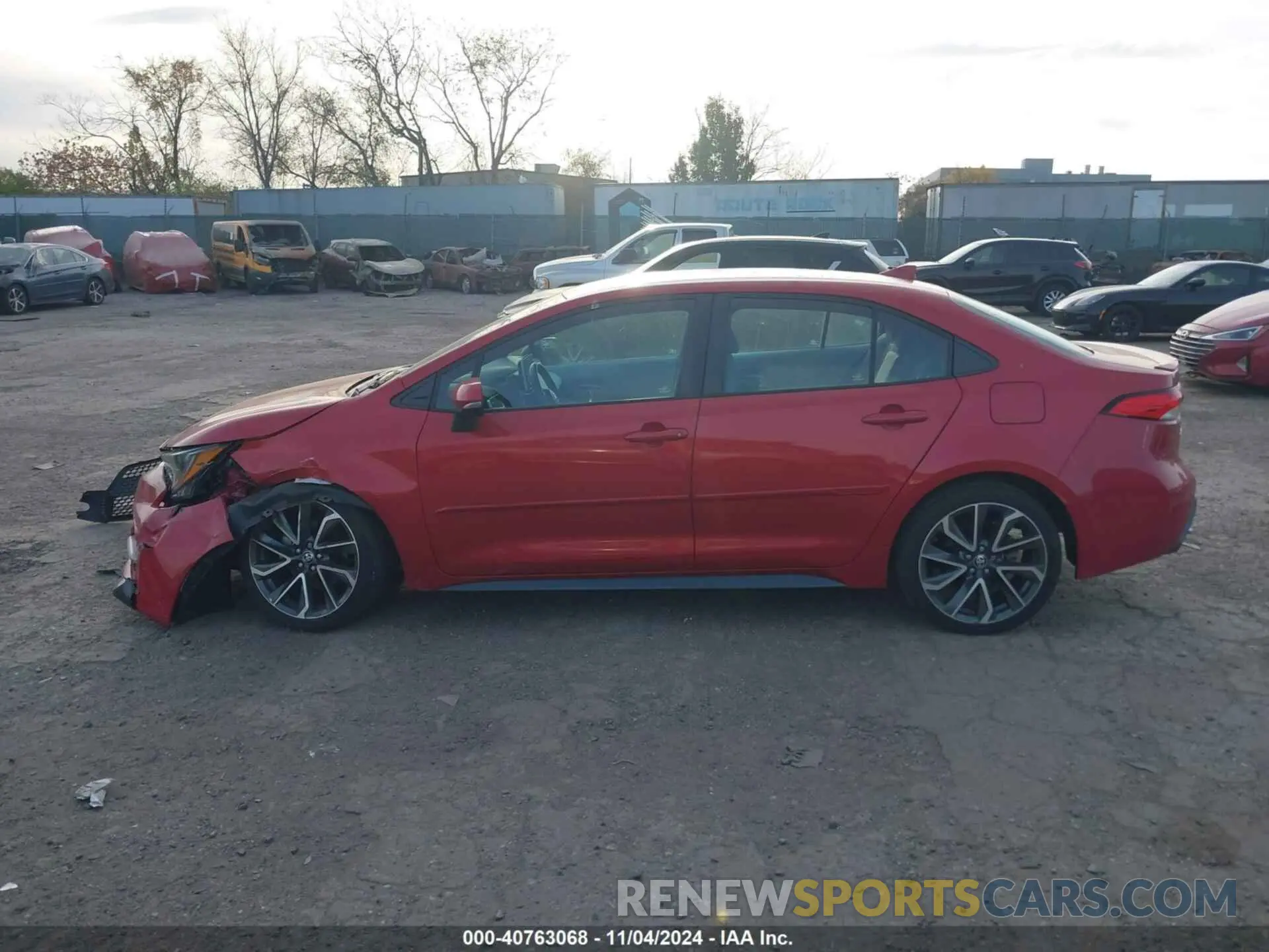 14 fotografías del automóvil dañado 5YFS4RCE9LP054836 TOYOTA COROLLA 2020
