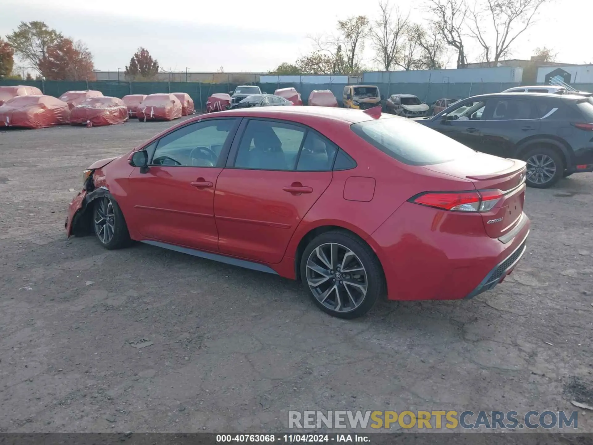 3 fotografías del automóvil dañado 5YFS4RCE9LP054836 TOYOTA COROLLA 2020