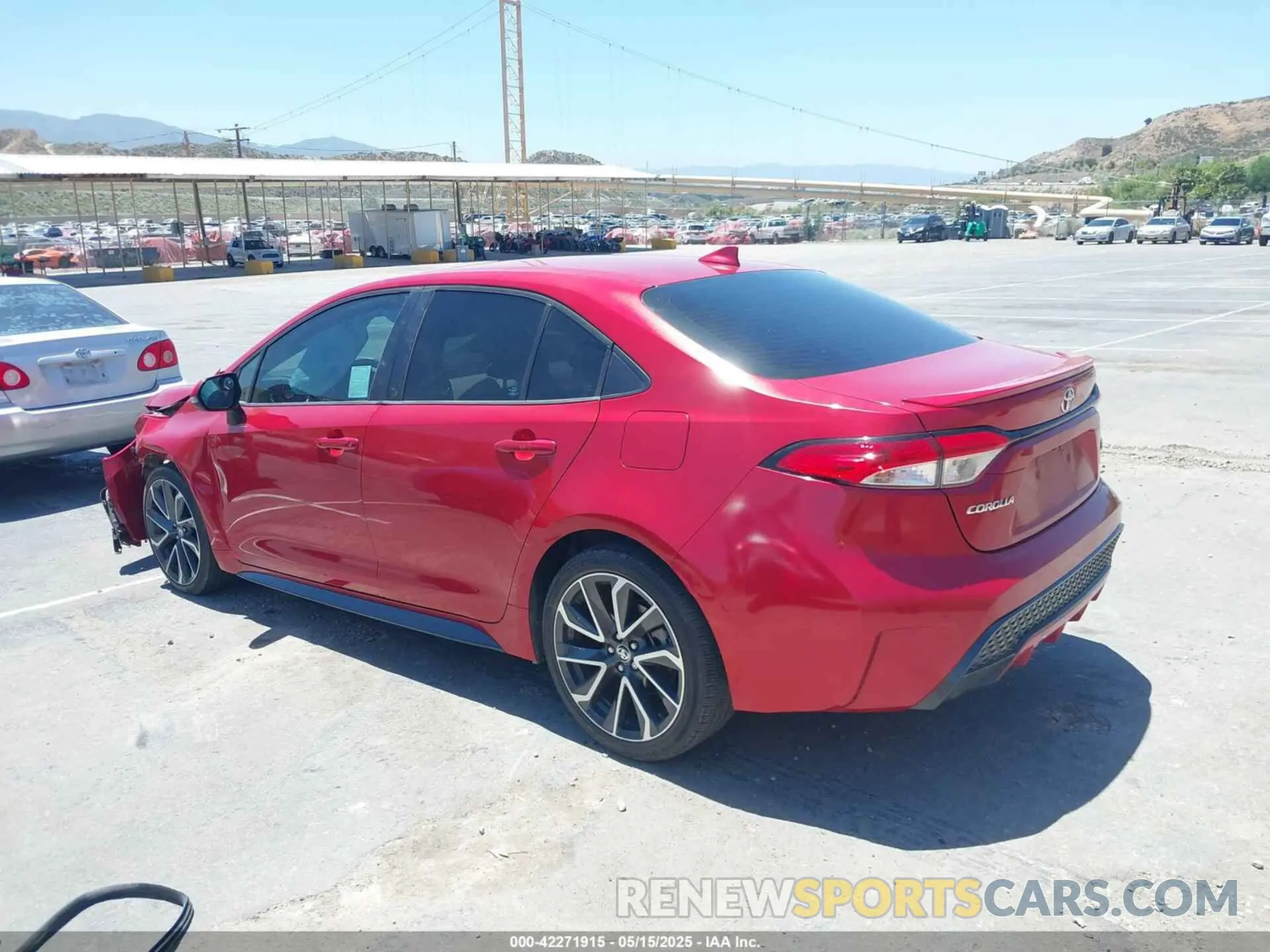 3 fotografías del automóvil dañado 5YFS4RCEXLP012336 TOYOTA COROLLA 2020