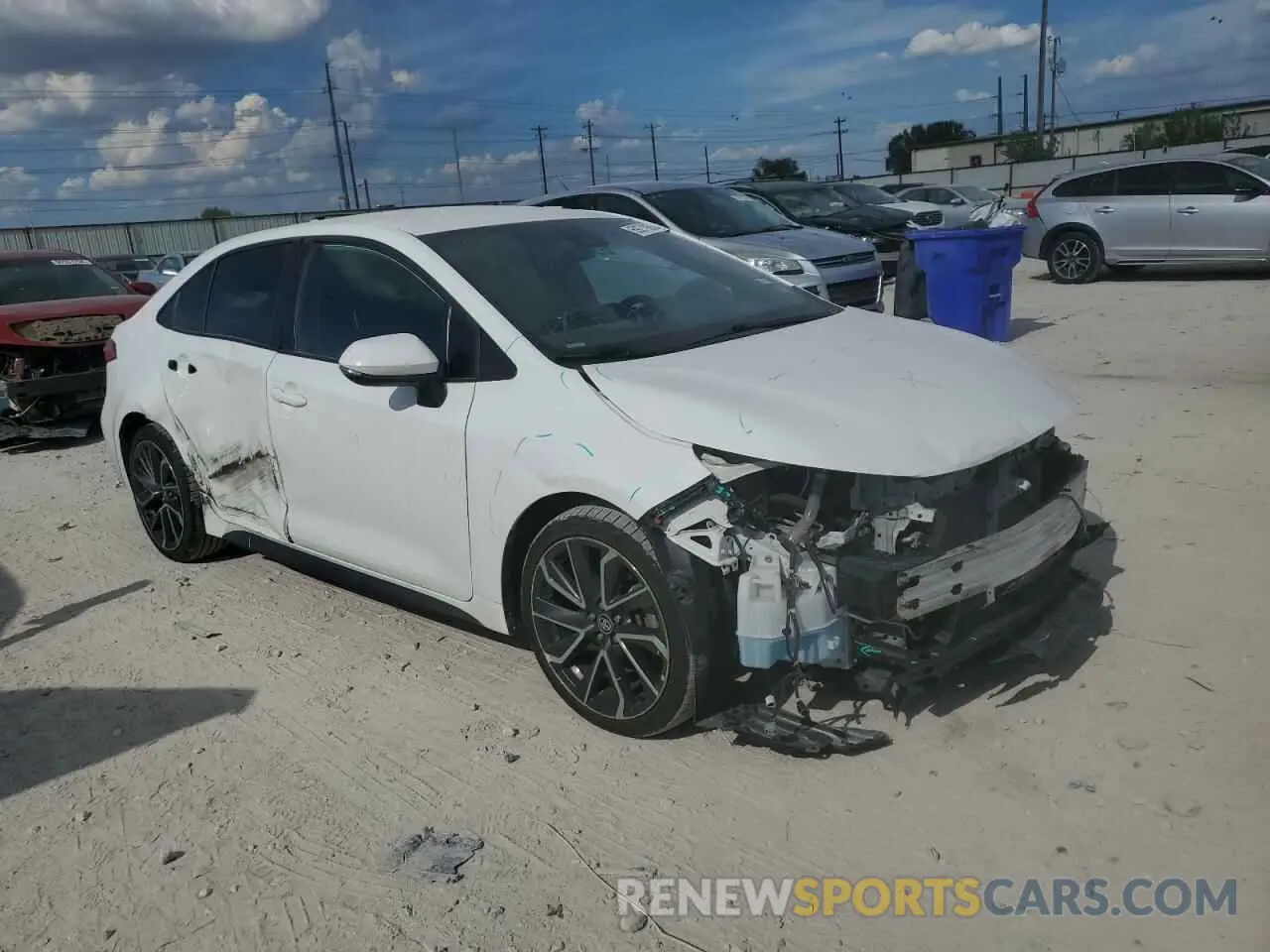 4 fotografías del automóvil dañado 5YFS4RCEXLP024096 TOYOTA COROLLA 2020