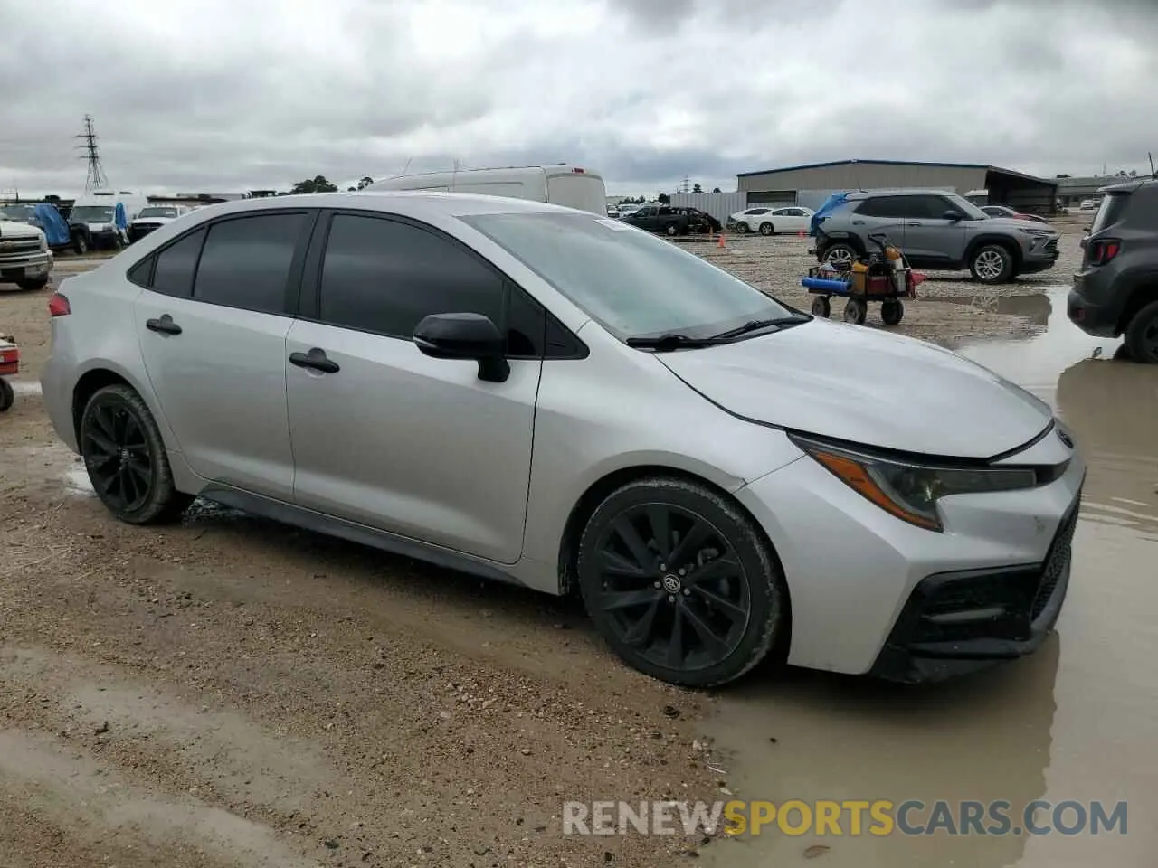 4 fotografías del automóvil dañado 5YFS4RCEXLP038807 TOYOTA COROLLA 2020