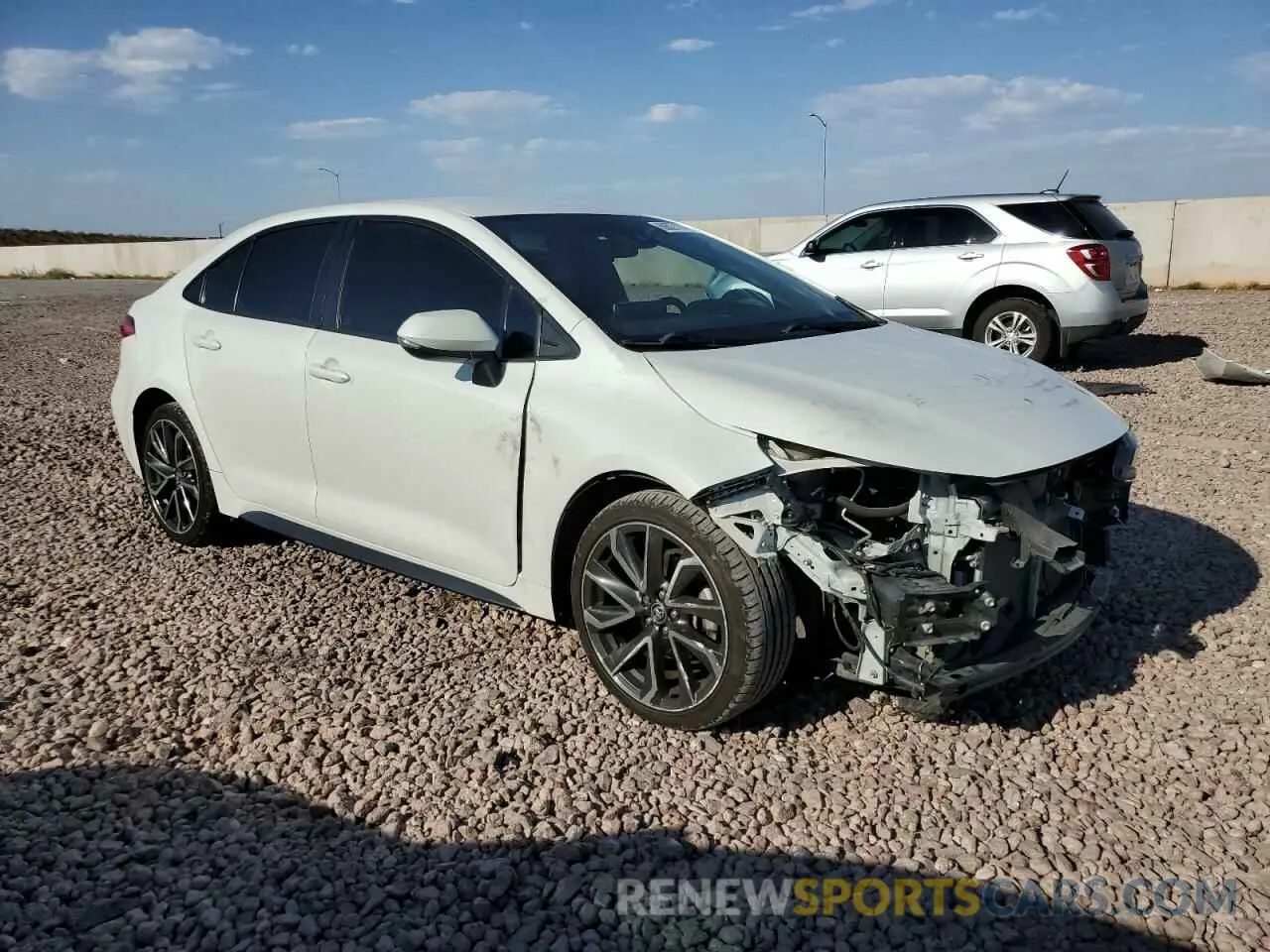 4 fotografías del automóvil dañado 5YFS4RCEXLP050584 TOYOTA COROLLA 2020